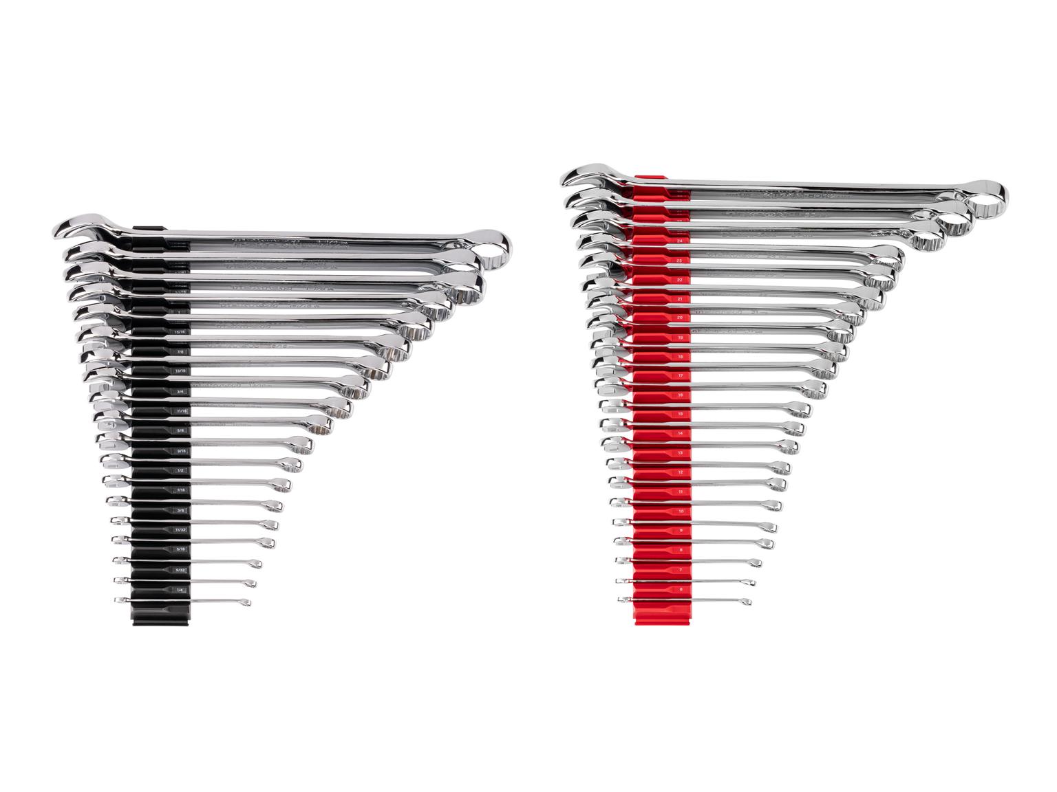 TEKTON Combination Wrench Set with Modular Organizers, 41-Piece (1/4 - 1-1/4 in., 6 - 32 mm, Common Sizes)