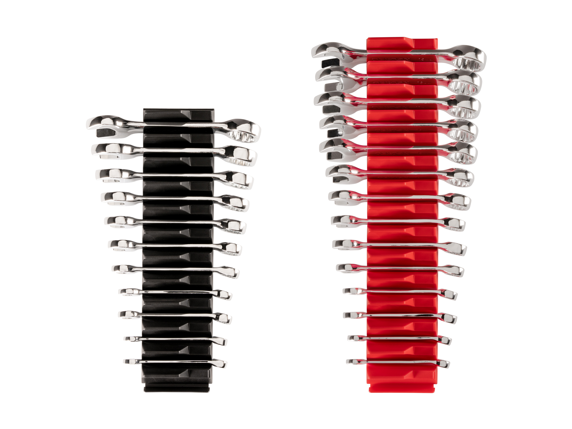 TEKTON Stubby Combination Wrench Set with Modular Organizers, 25-Piece (1/4-3/4 in., 6-19 mm)