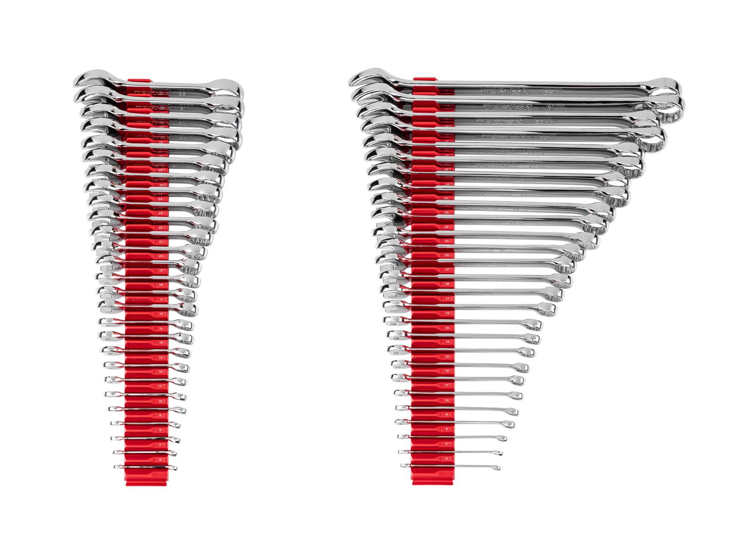 TEKTON Stubby and Standard Length Combination Wrench Set with Modular Organizers, 54-Piece (6 - 32 mm)