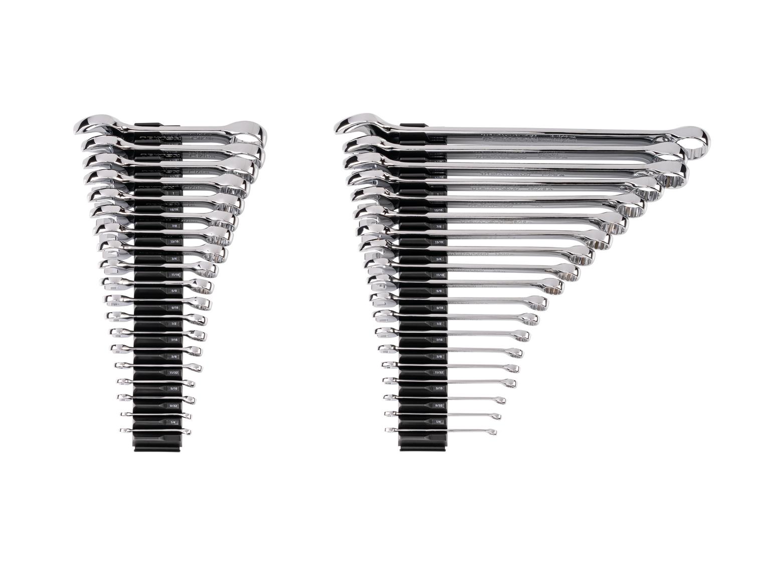 TEKTON Stubby and Standard Length Combination Wrench Set with Modular Organizers, 38-Piece (1/4 - 1-1/4 in.)