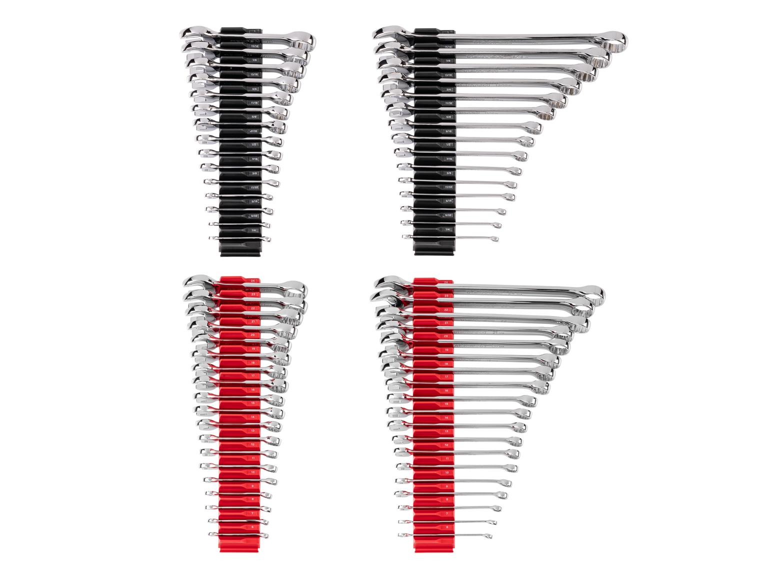 TEKTON Stubby and Standard Length Combination Wrench Set with Modular Organizers, 68-Piece (1/4 - 1 in., 6 - 24 mm)