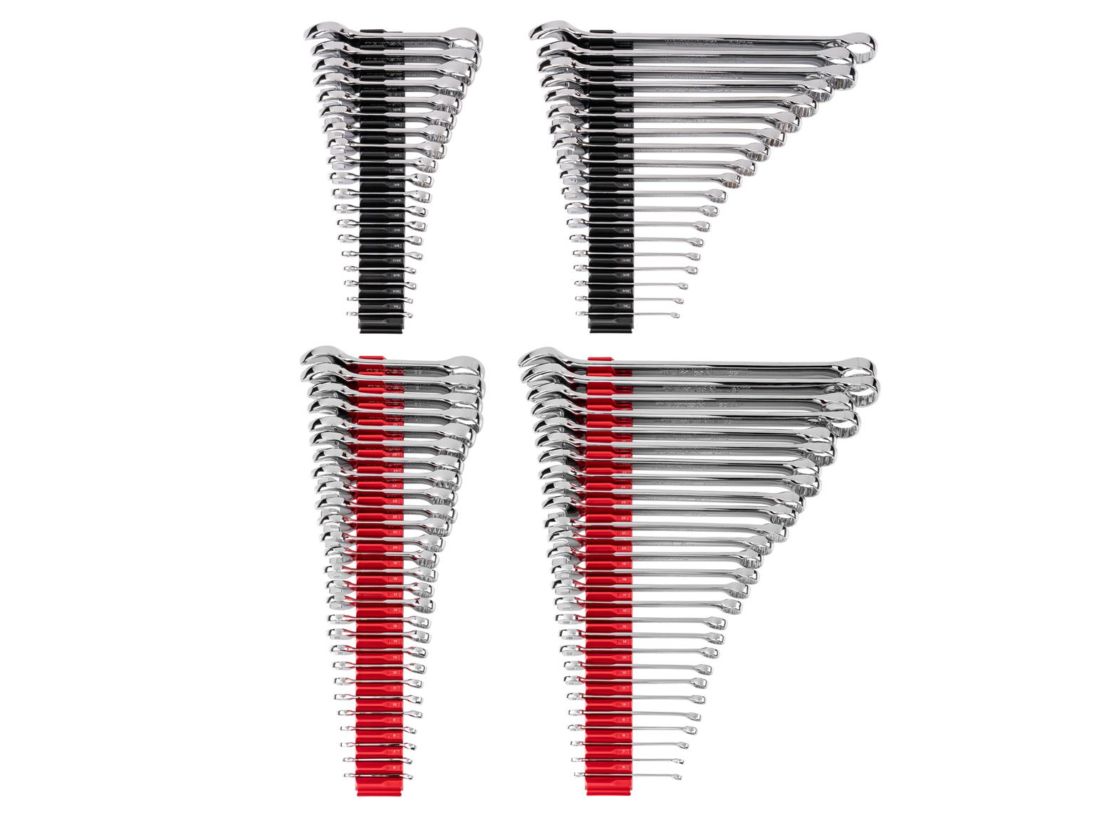 TEKTON Stubby and Standard Length Combination Wrench Set with Modular Organizers, 92-Piece (1/4 - 1-1/4 in., 6 - 32 mm)