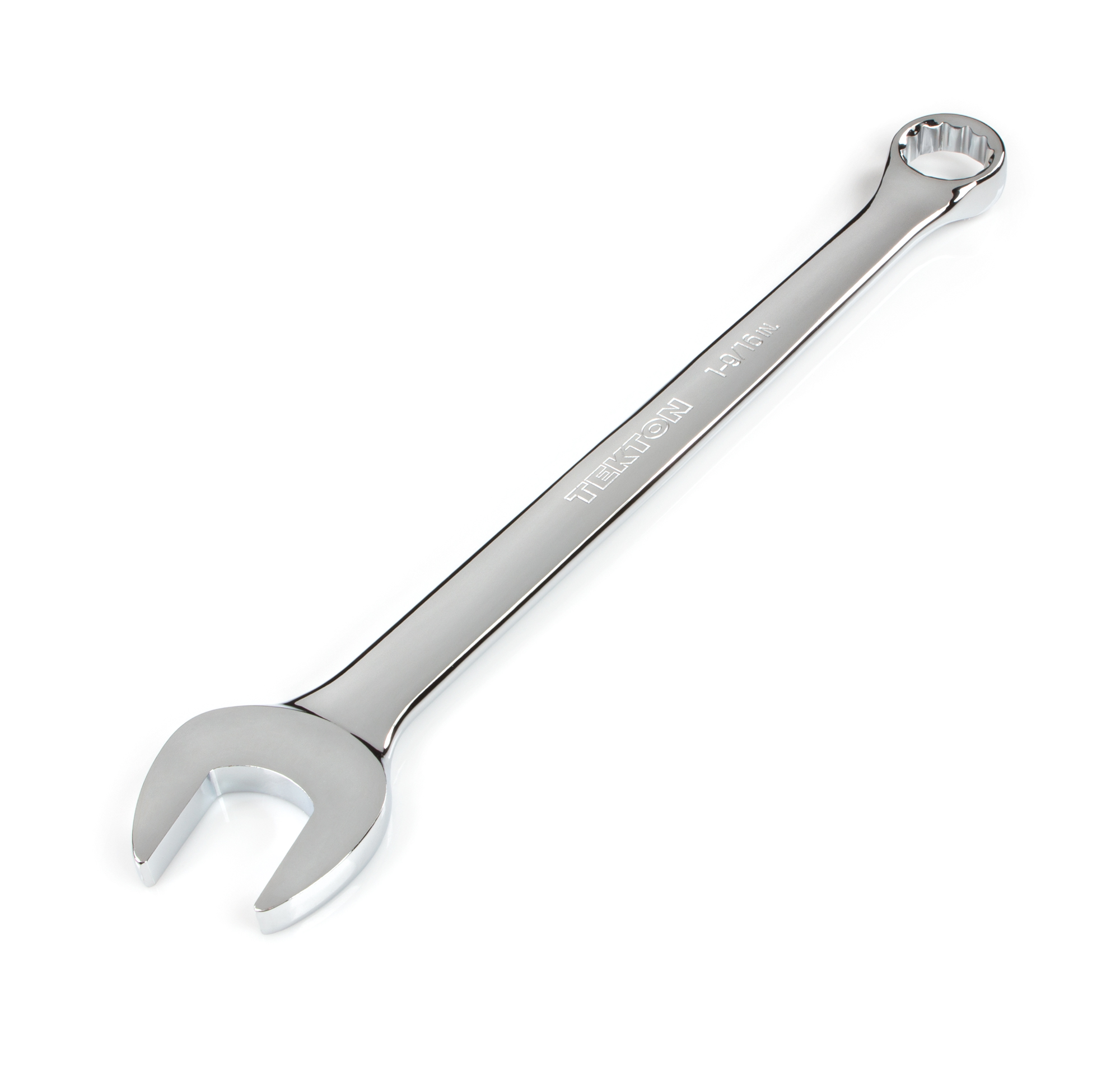 Jumbo 1-9/16 inch (SAE) Combination Wrench with a 12-point box offset to 15-degrees.