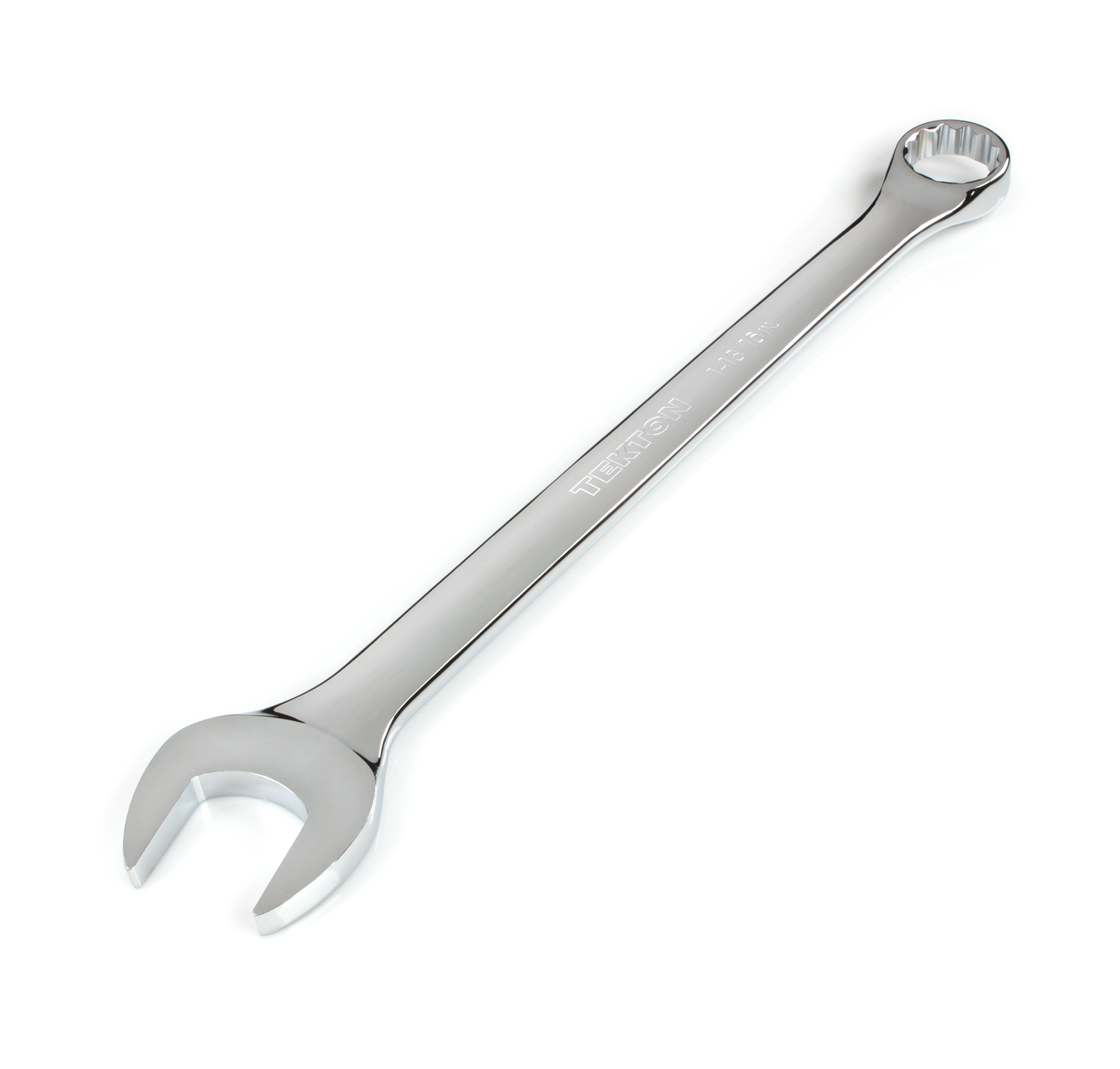 Jumbo 1-13/16 inch (SAE) Combination Wrench with a 12-point box offset to 15-degrees.