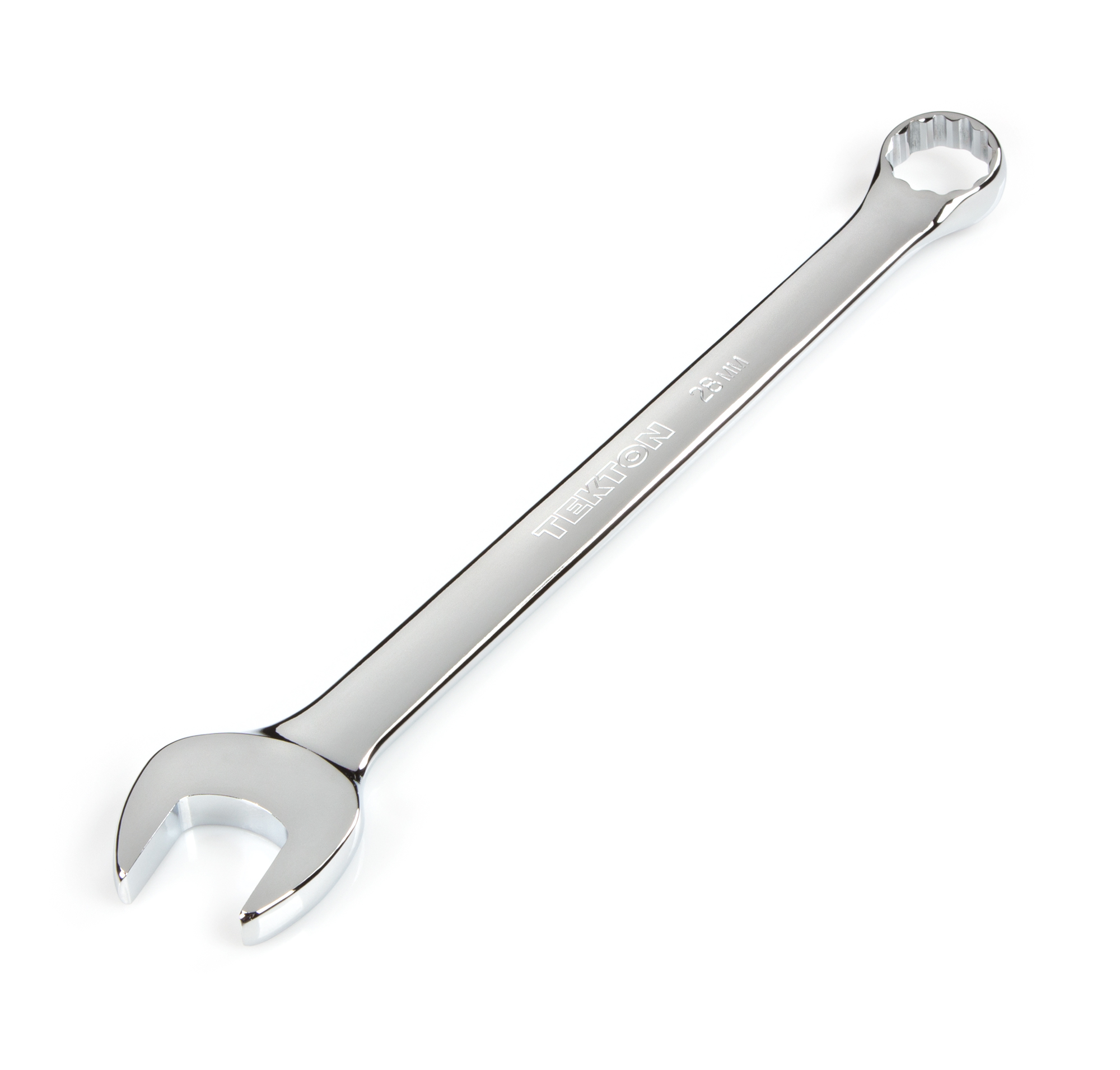 Jumbo 28 mm (Metric) Combination Wrench with a 12-point box offset to 15-degrees.