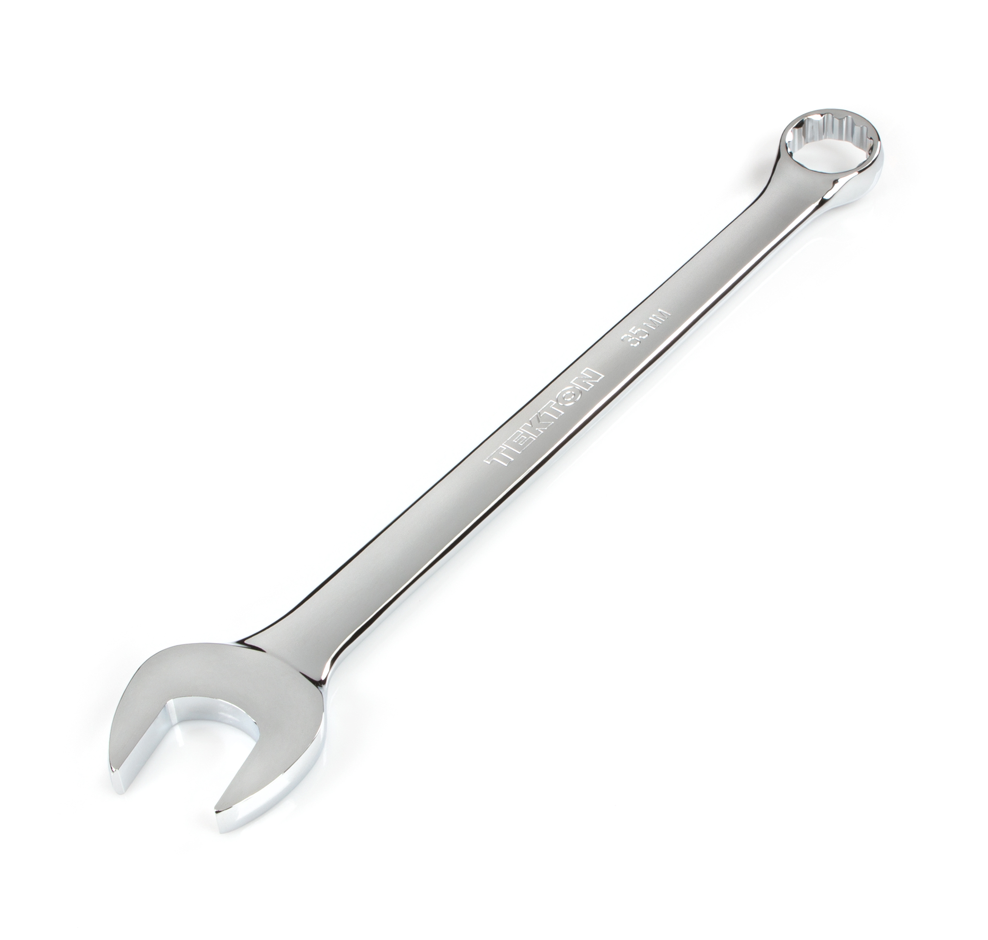 Jumbo 35 mm (Metric) Combination Wrench with a 12-point box offset to 15-degrees.