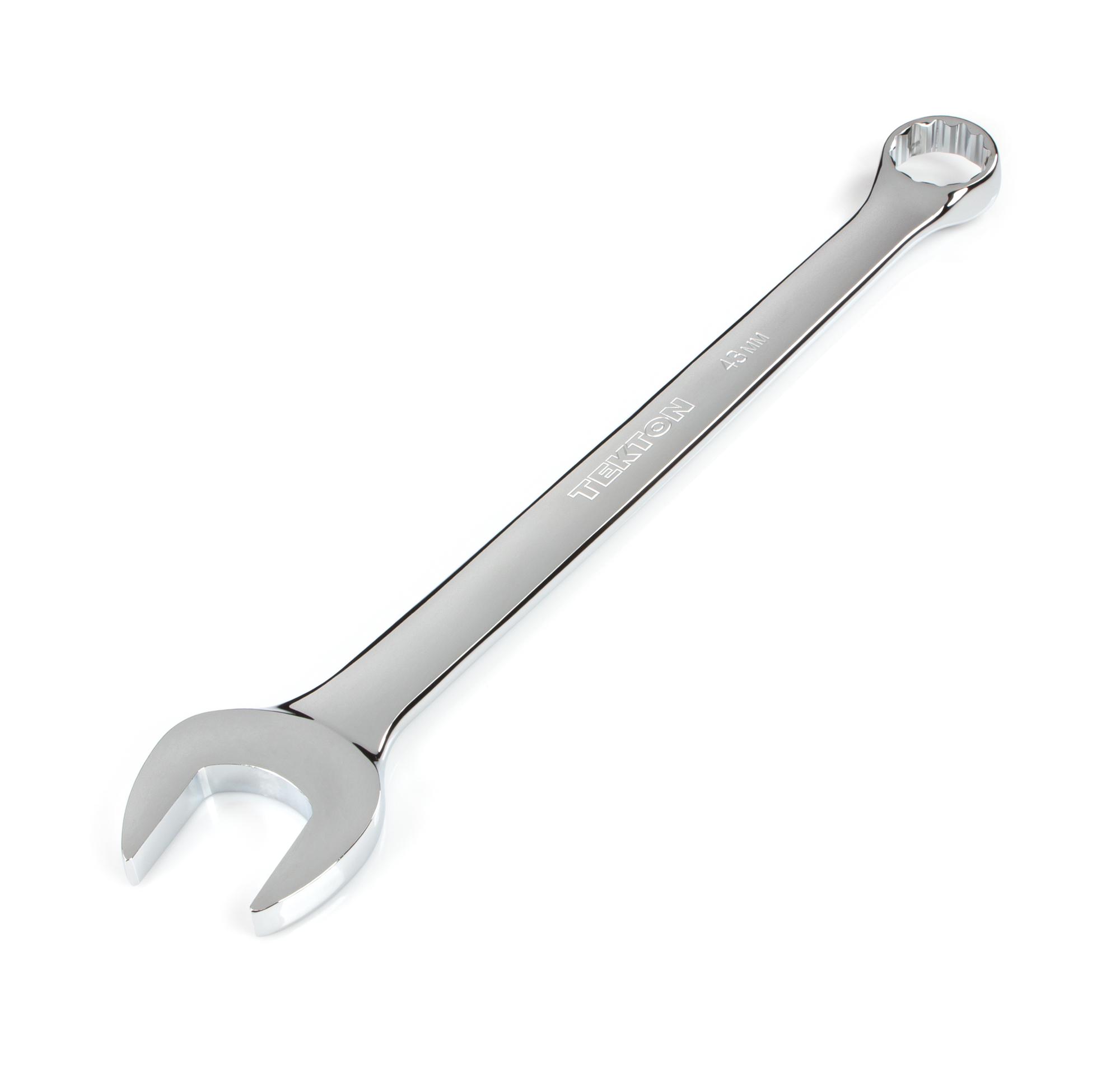 Jumbo 43 mm (Metric) Combination Wrench with a 12-point box offset to 15-degrees.