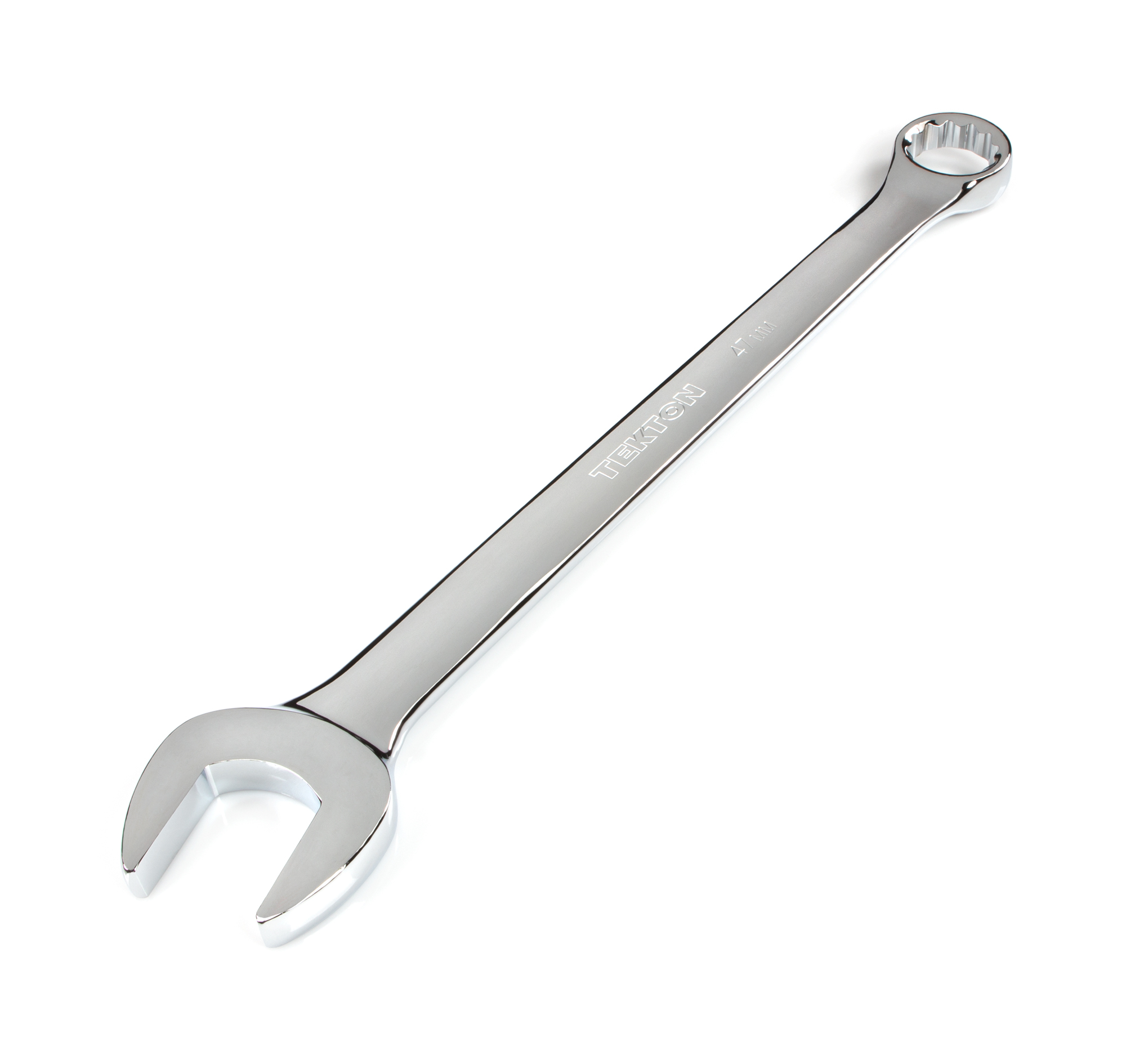 Jumbo 47 mm (Metric) Combination Wrench with a 12-point box offset to 15-degrees.