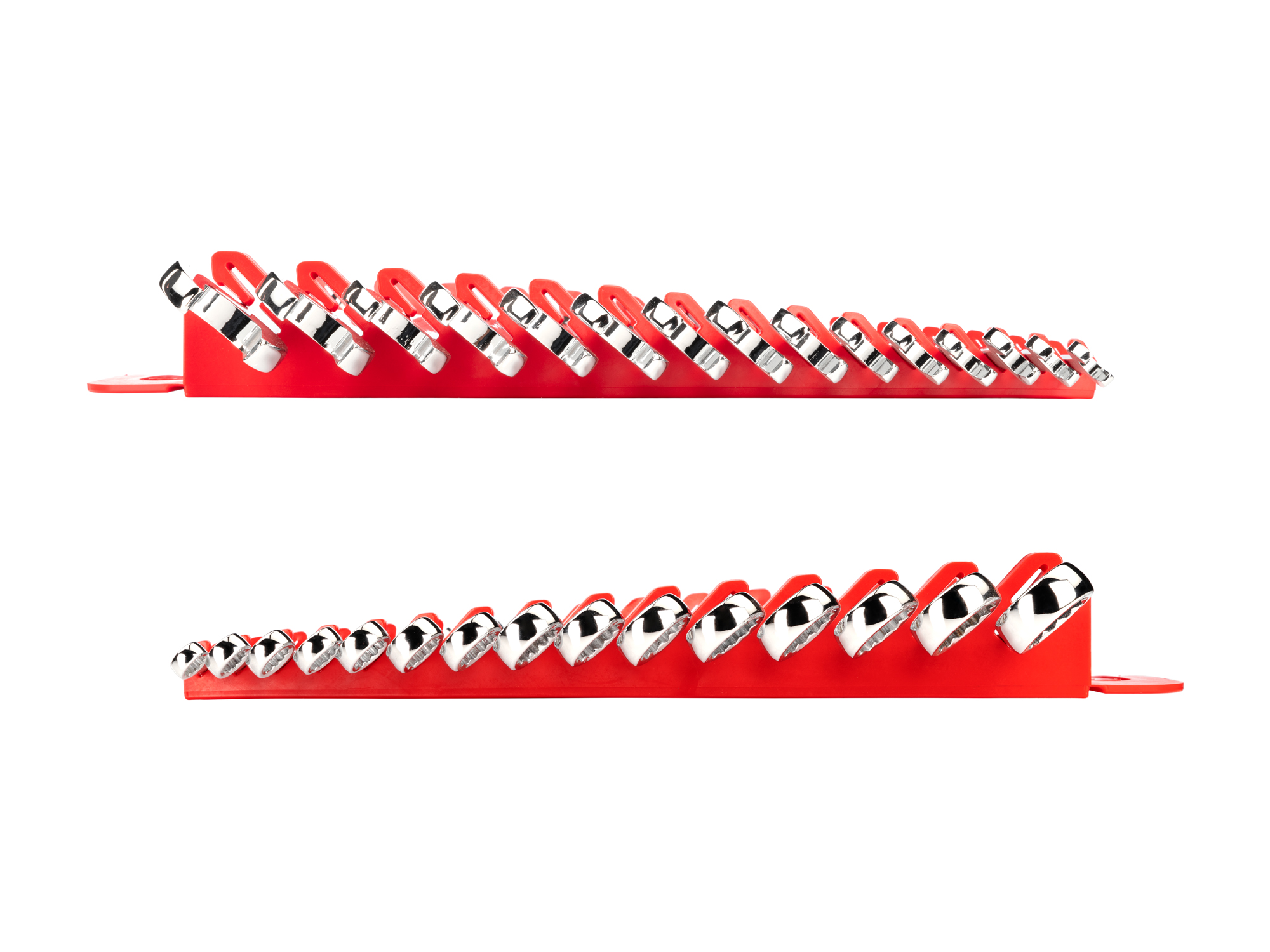 Side view of  Tekton holder combination wrench set. Item #X149