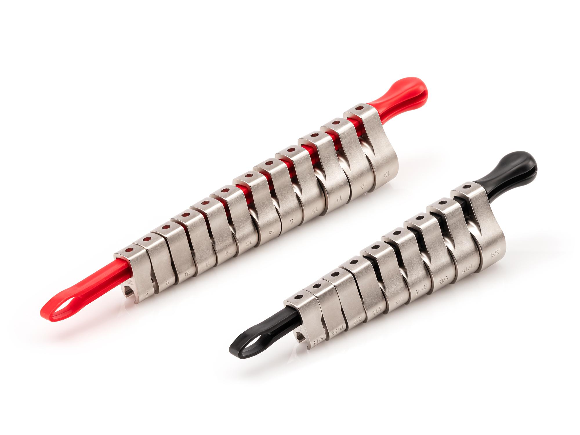 Front-right angle view of Tekton key crowfoot wrench set. Item #WCF91320