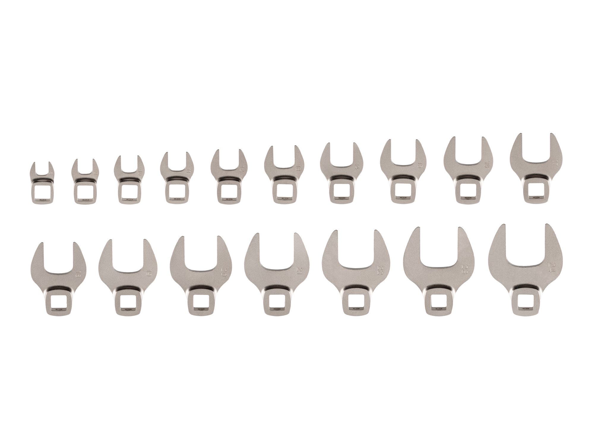 3/8 Inch Drive Crowfoot Wrench Set (17-Piece)