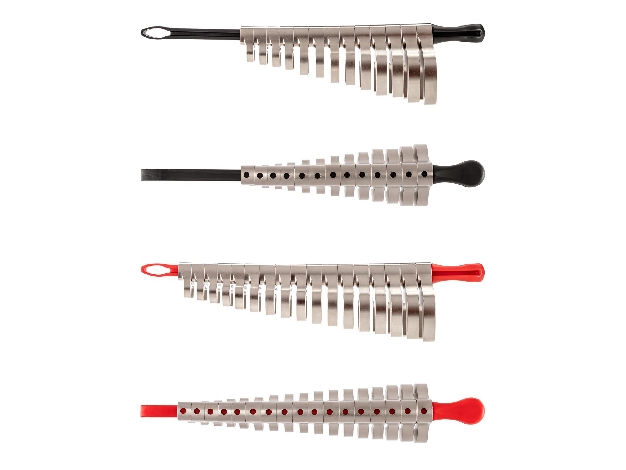 Side view of Tekton key crowfoot wrench set. Item #WCF94302
