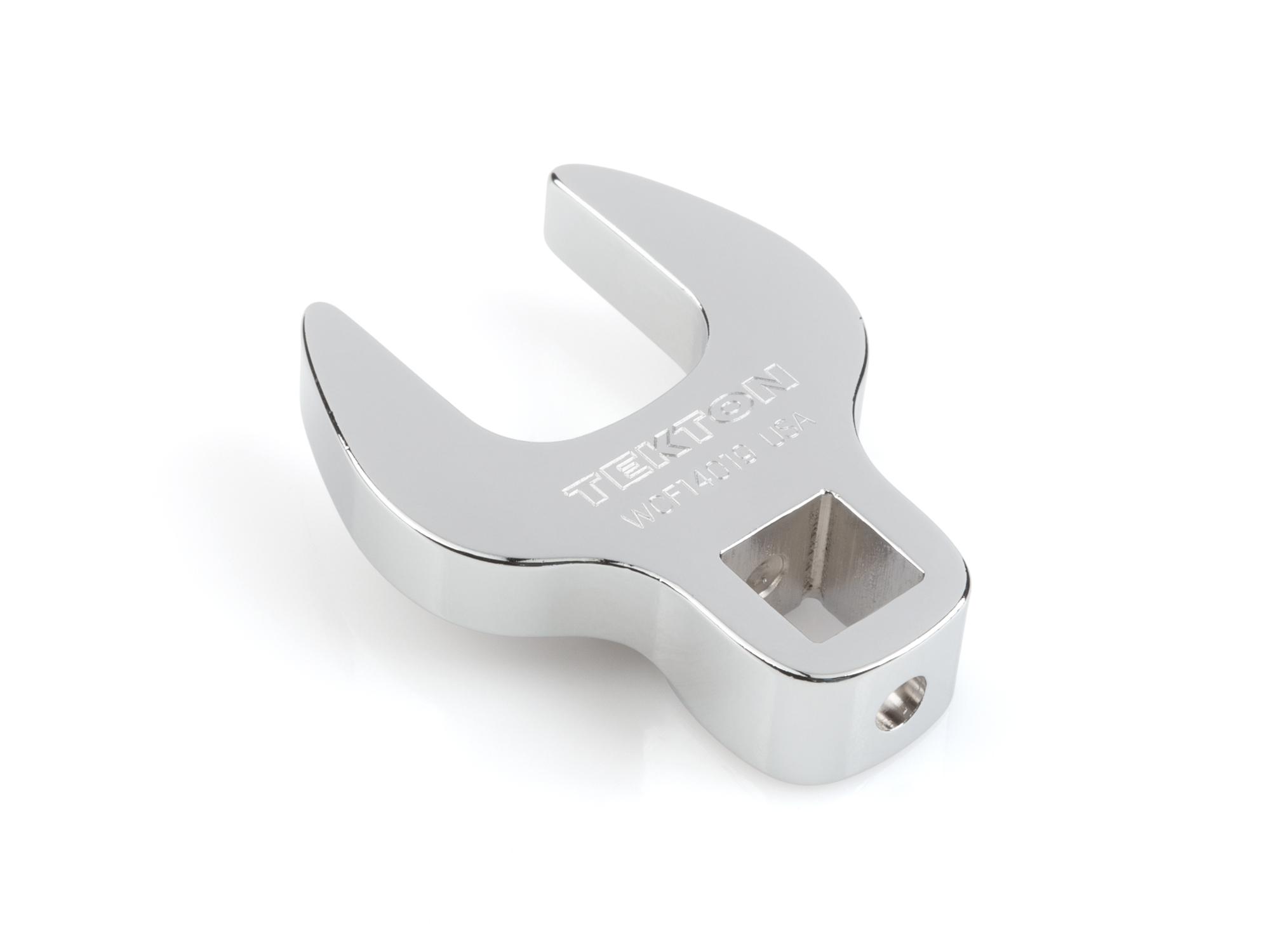 Back angle view of Tekton rack crowfoot wrench set. Item #X141