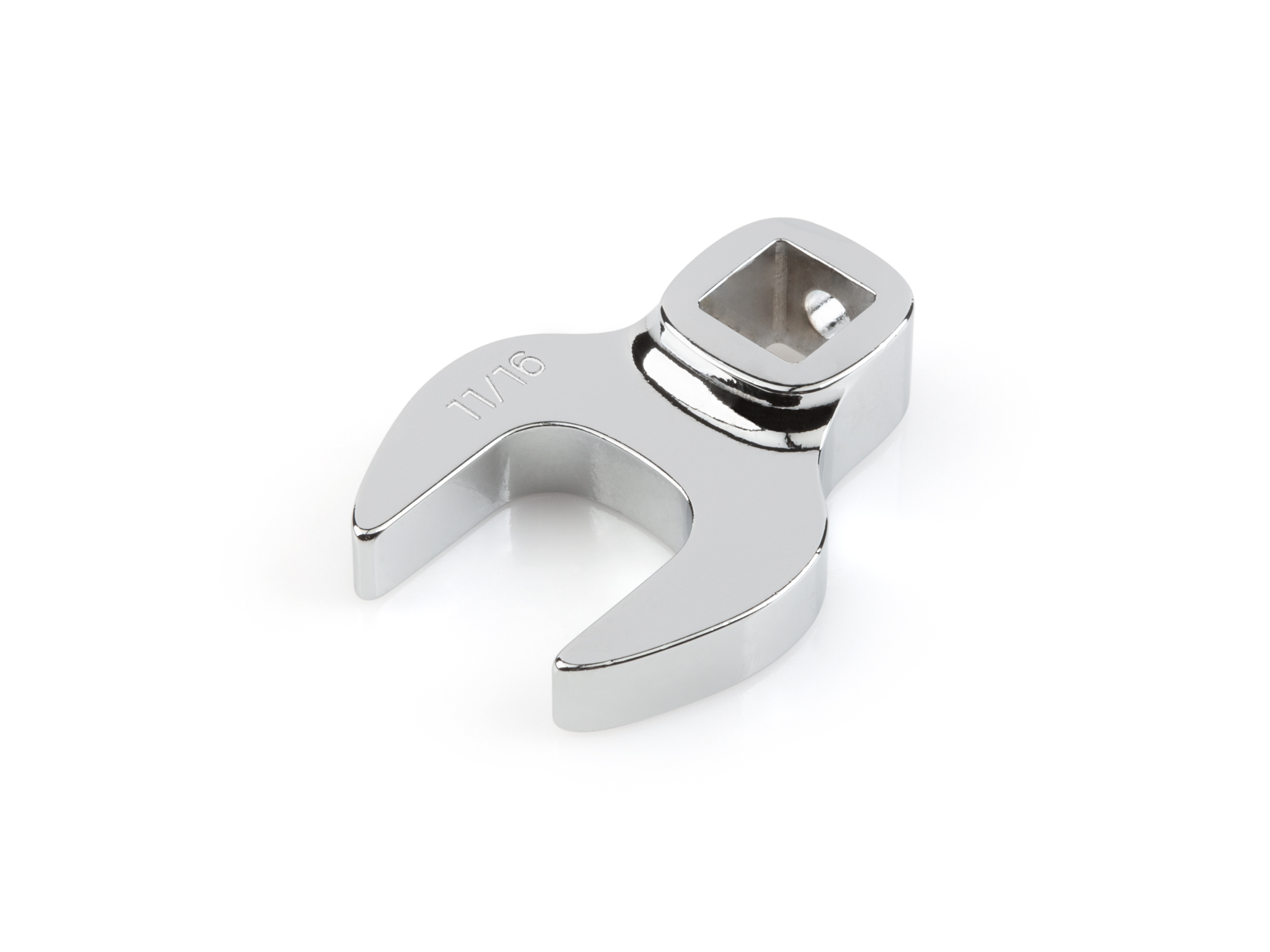 3/8 inch drive 11/16 inch (SAE) crowfoot wrench. Made in USA. Lean design for best access. WCF13017.