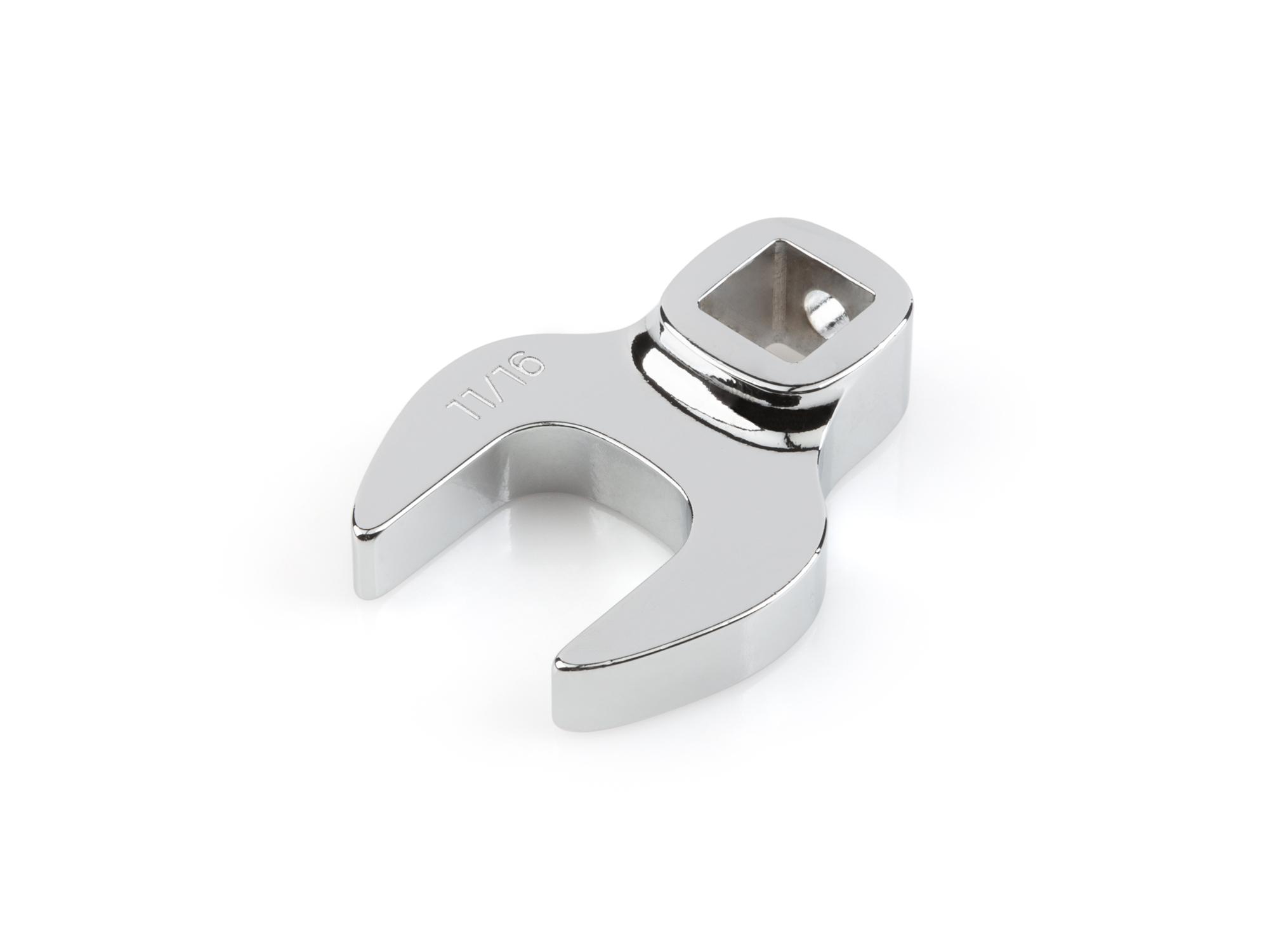 Front-right angle view of Tekton 11/16 inch crowfoot wrench. Item #WCF13017