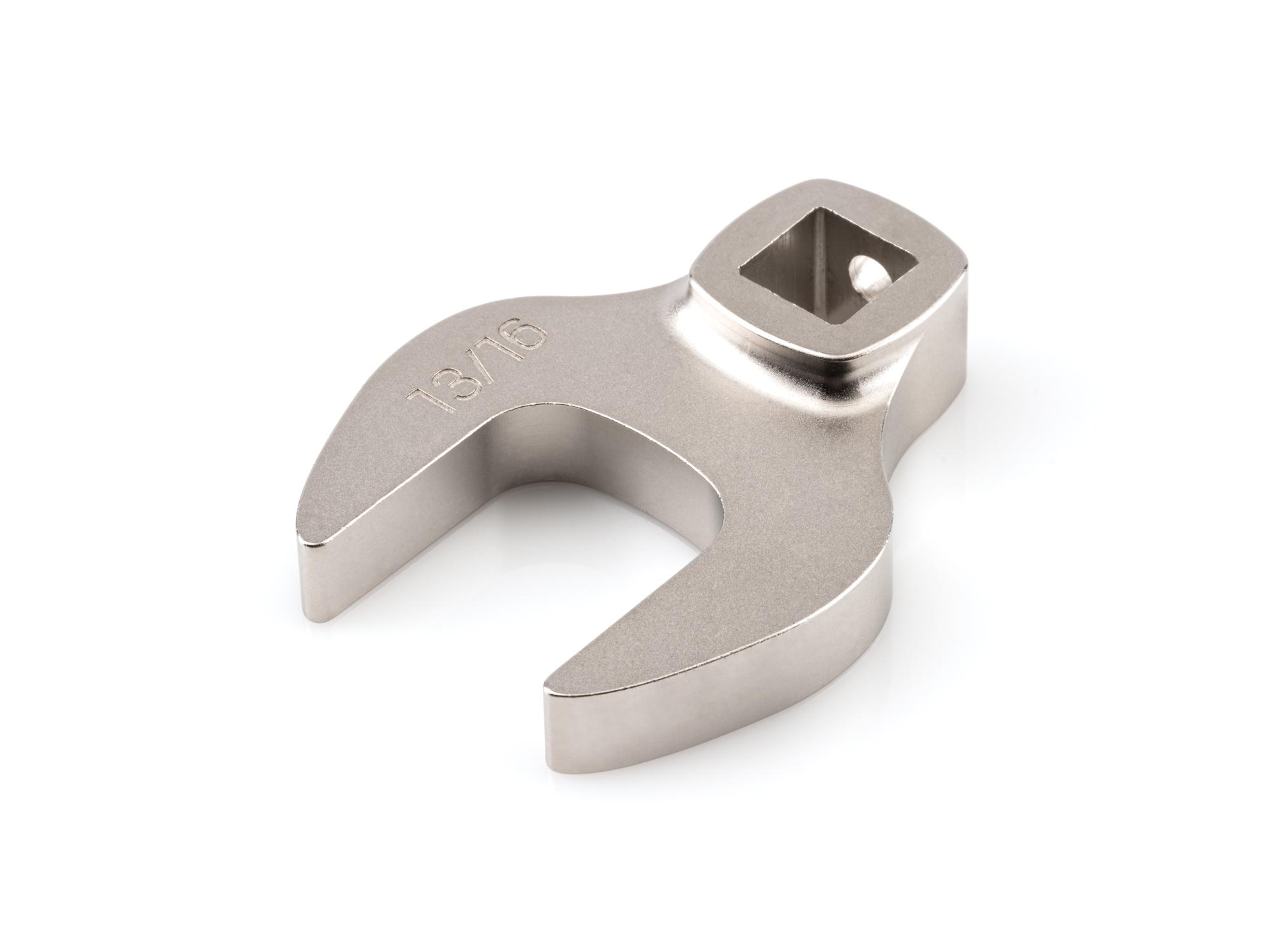 Front-right angle view of Tekton crowfoot wrench. Item #WCF13121