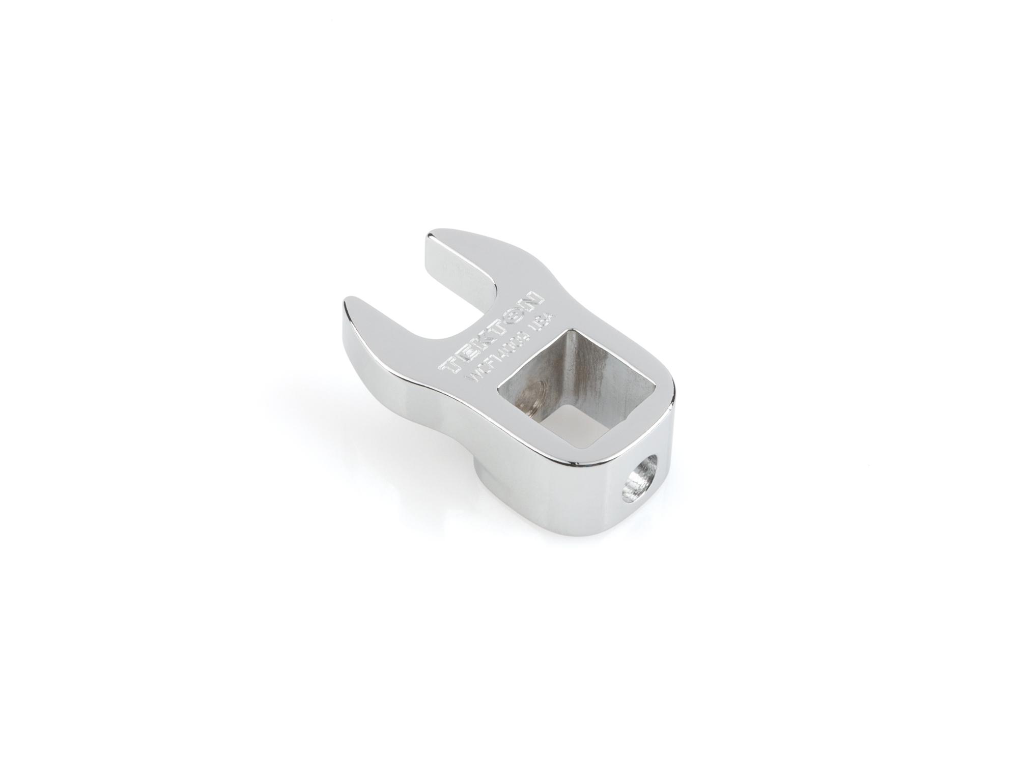 Back angle view of Tekton 9 millimeter crowfoot wrench. Item #WCF14009