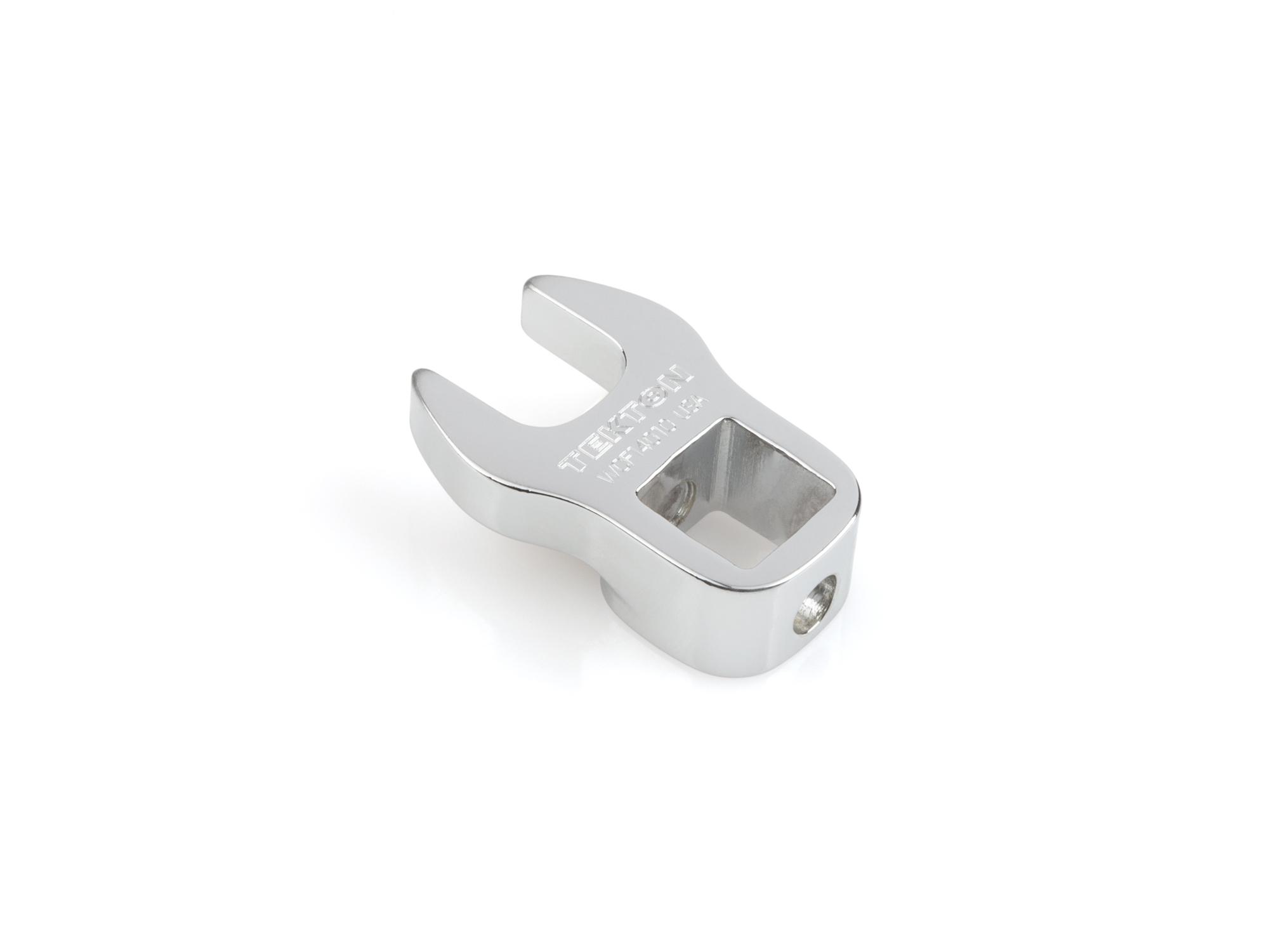 Back angle view of Tekton 10 millimeter crowfoot wrench. Item #WCF14010