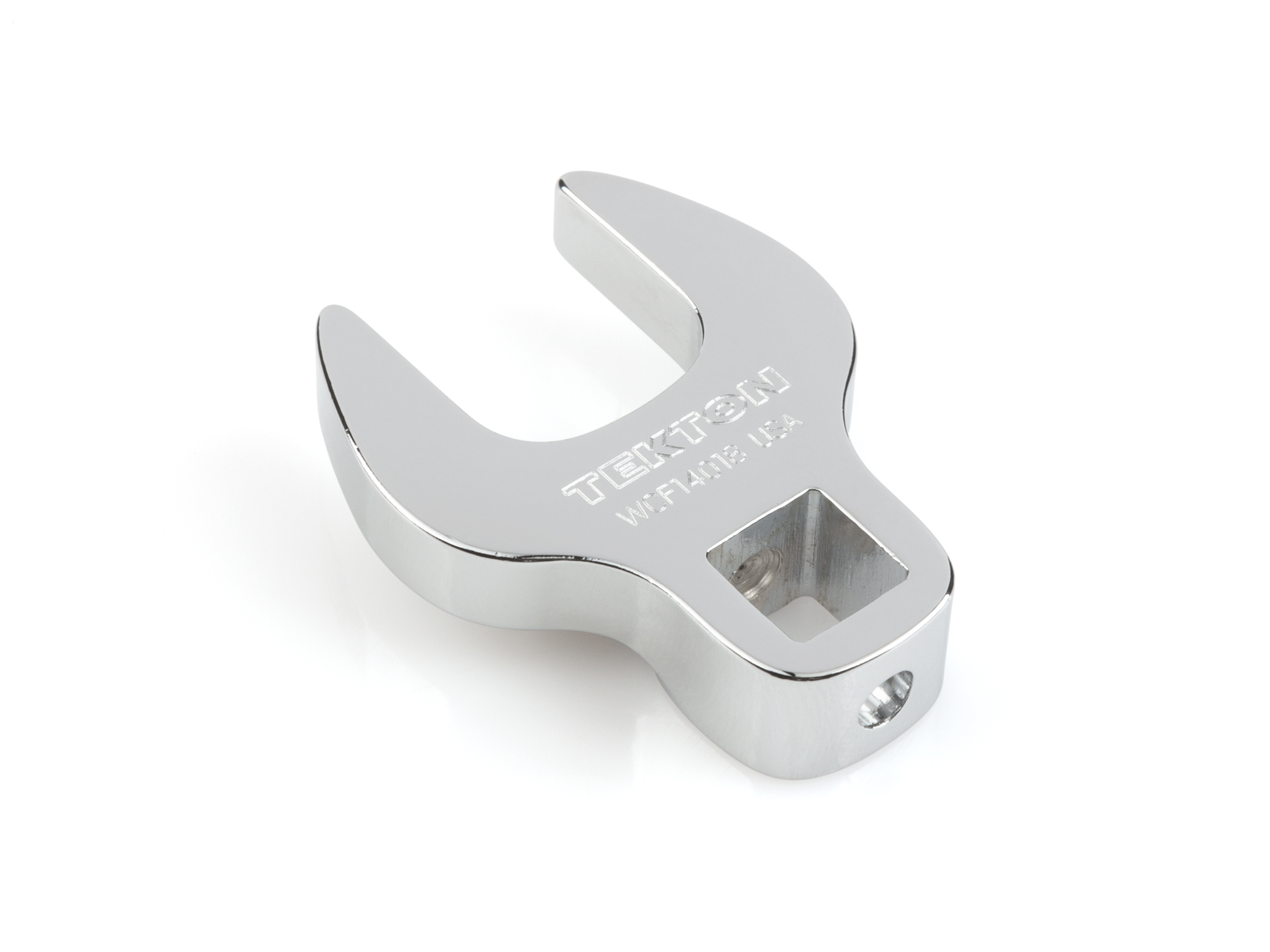 3/8 inch drive 18 mm (Metric) crowfoot wrench. Made in USA. Lean design for best access. WCF14018.