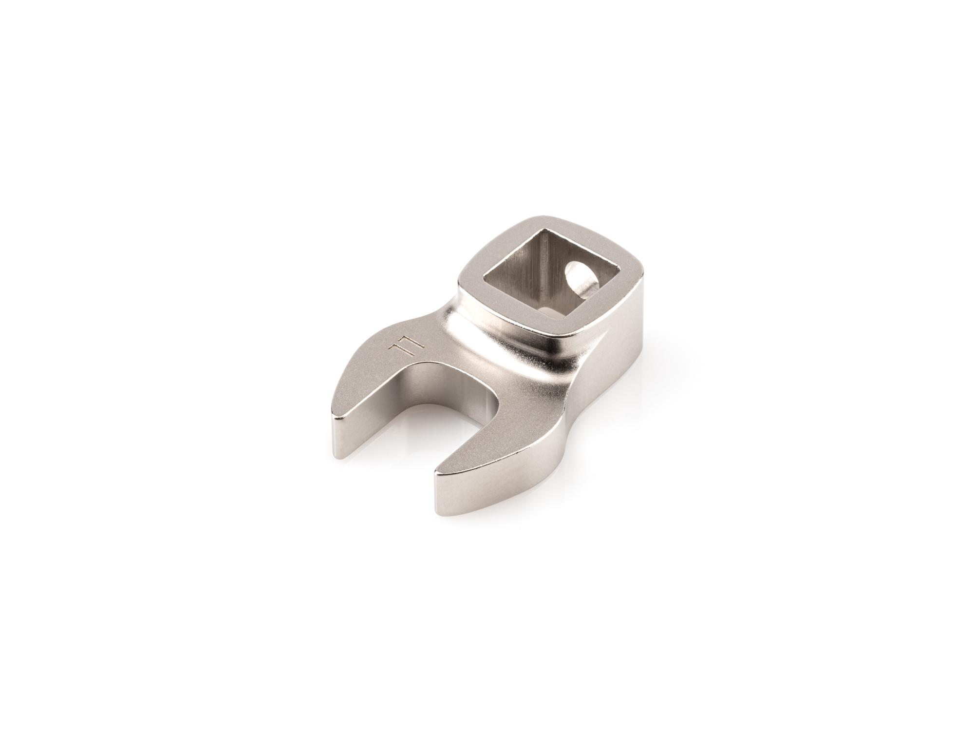 Front-right angle view of Tekton crowfoot wrench. Item #WCF14111