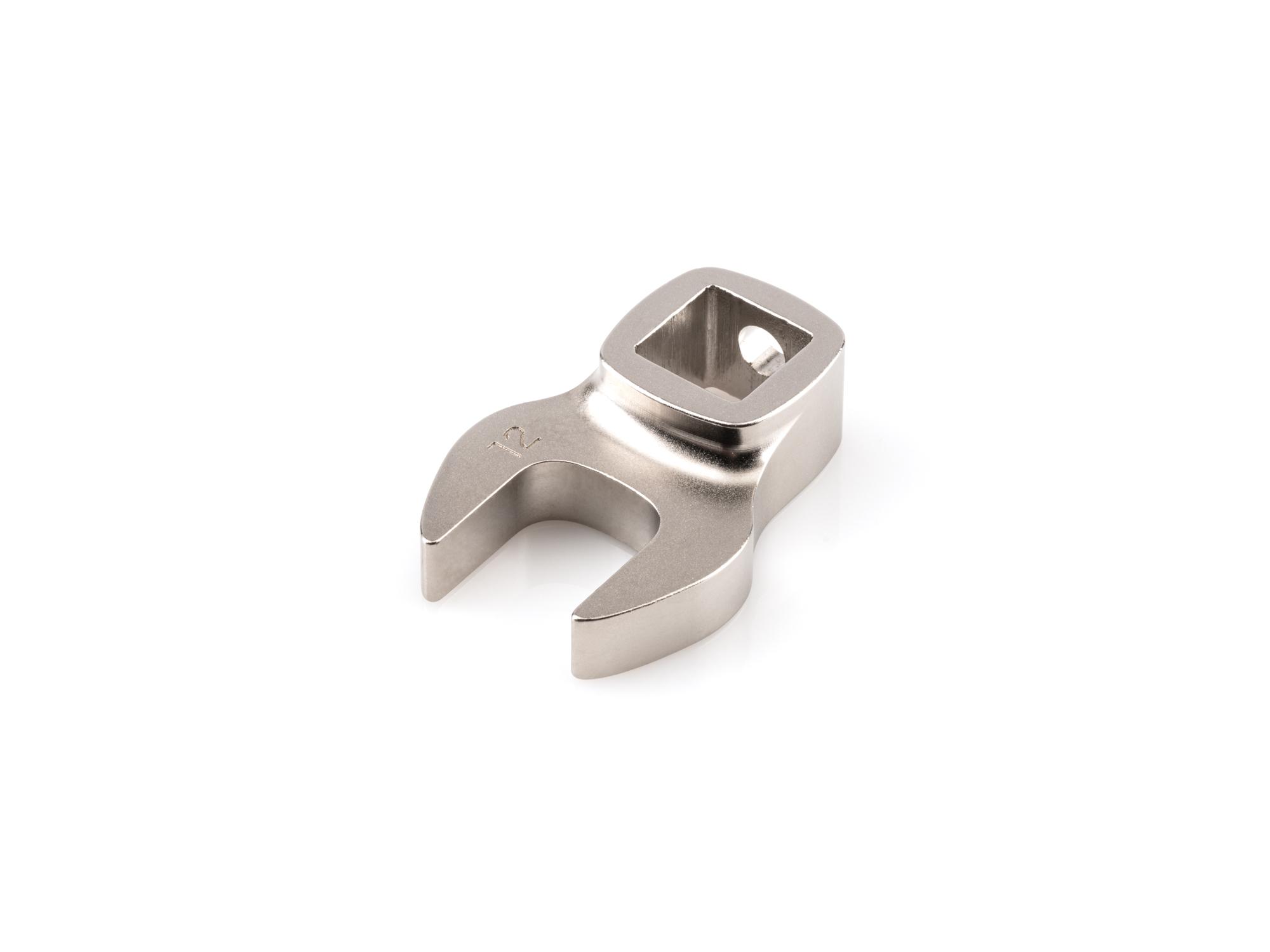 Front-right angle view of Tekton crowfoot wrench. Item #WCF14112