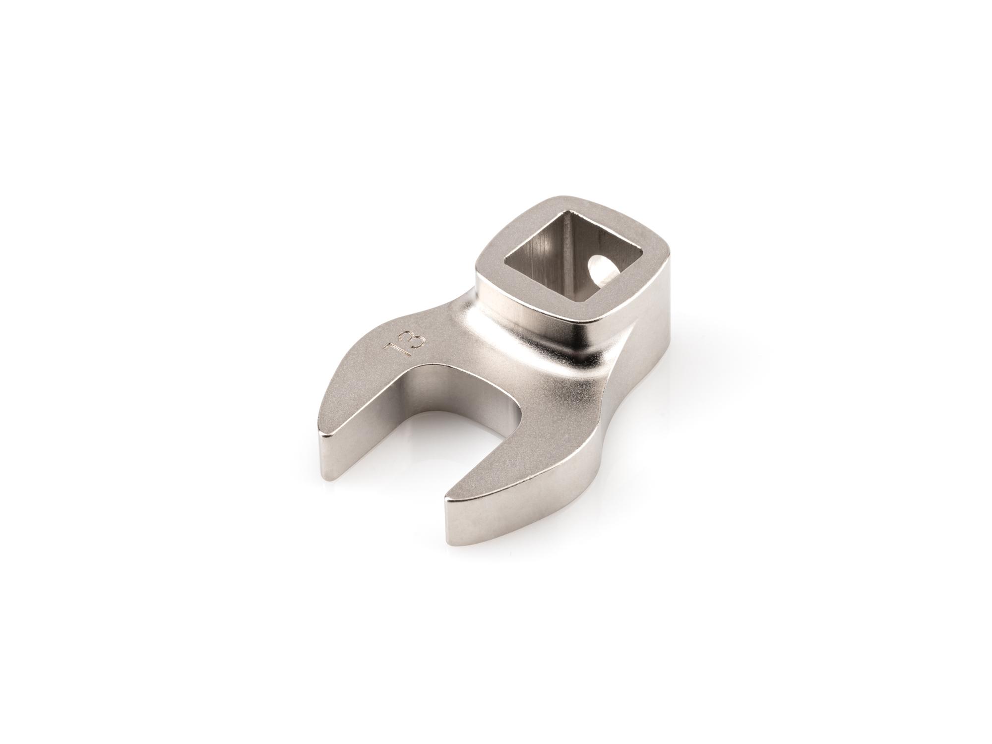 Front-right angle view of Tekton crowfoot wrench. Item #WCF14113
