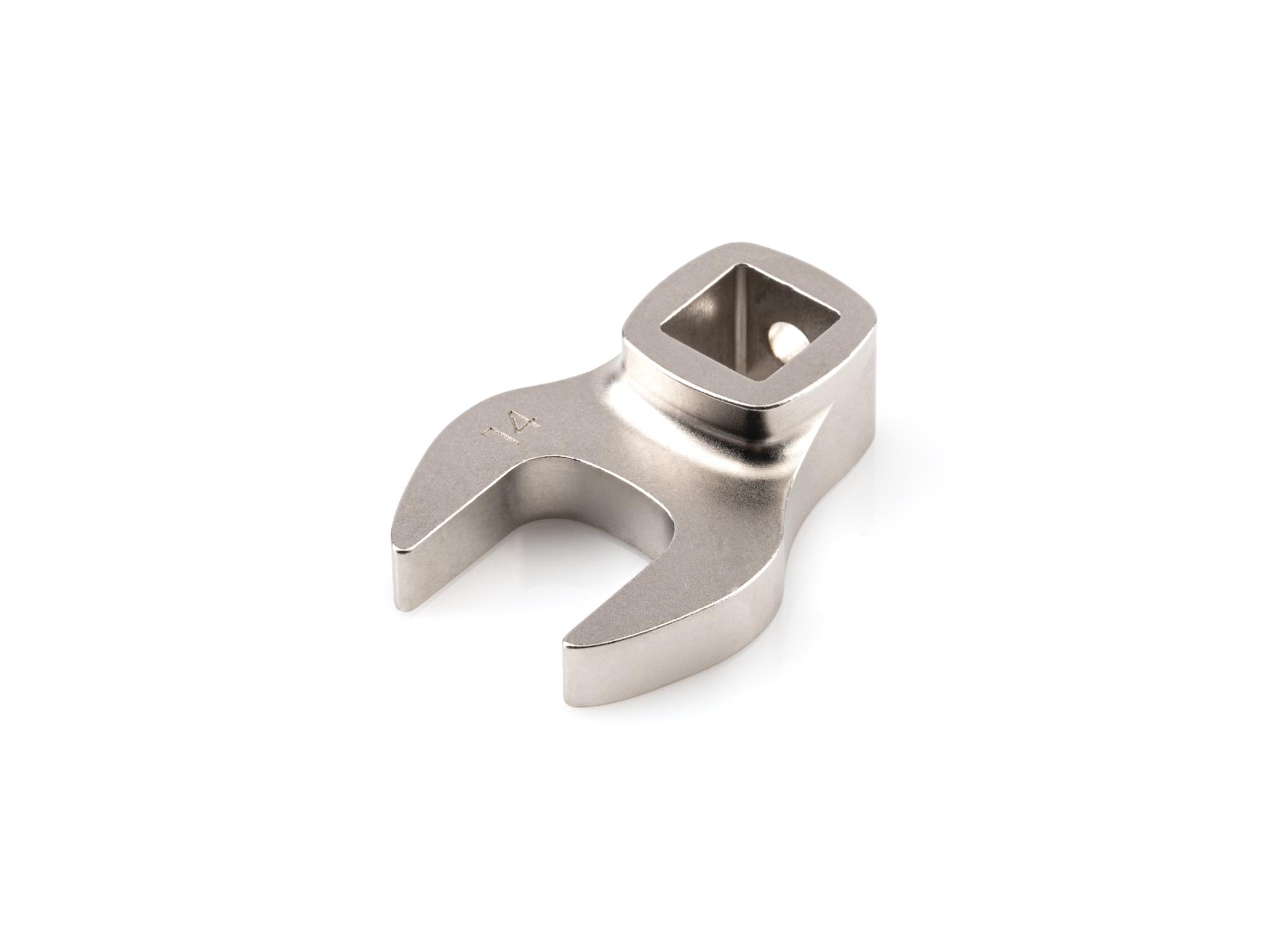 Front-right angle view of Tekton crowfoot wrench. Item #WCF14114