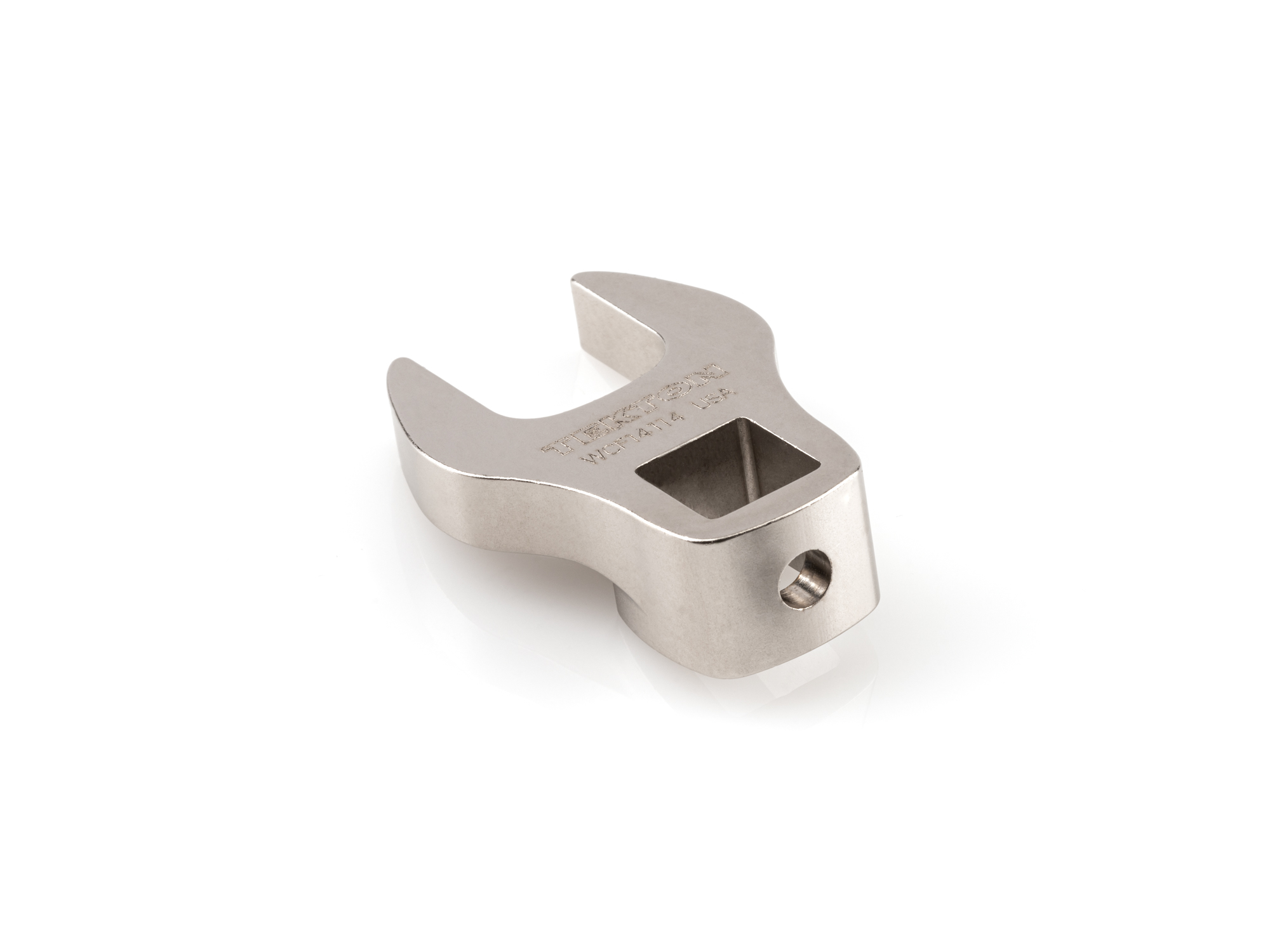 3/8 inch drive 14 mm (Metric) crowfoot wrench. Made in USA. Lean design for best access. WCF14114.