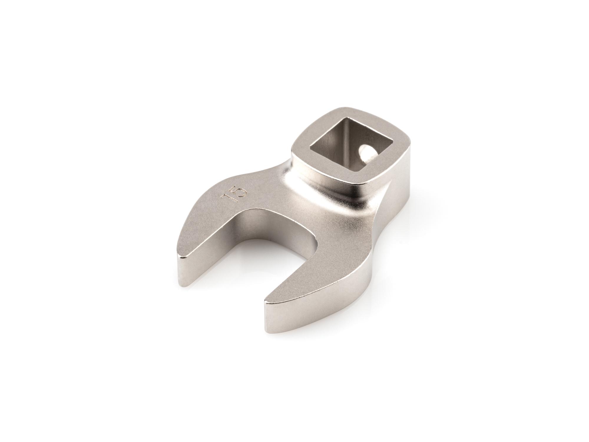 Front-right angle view of Tekton crowfoot wrench. Item #WCF14115