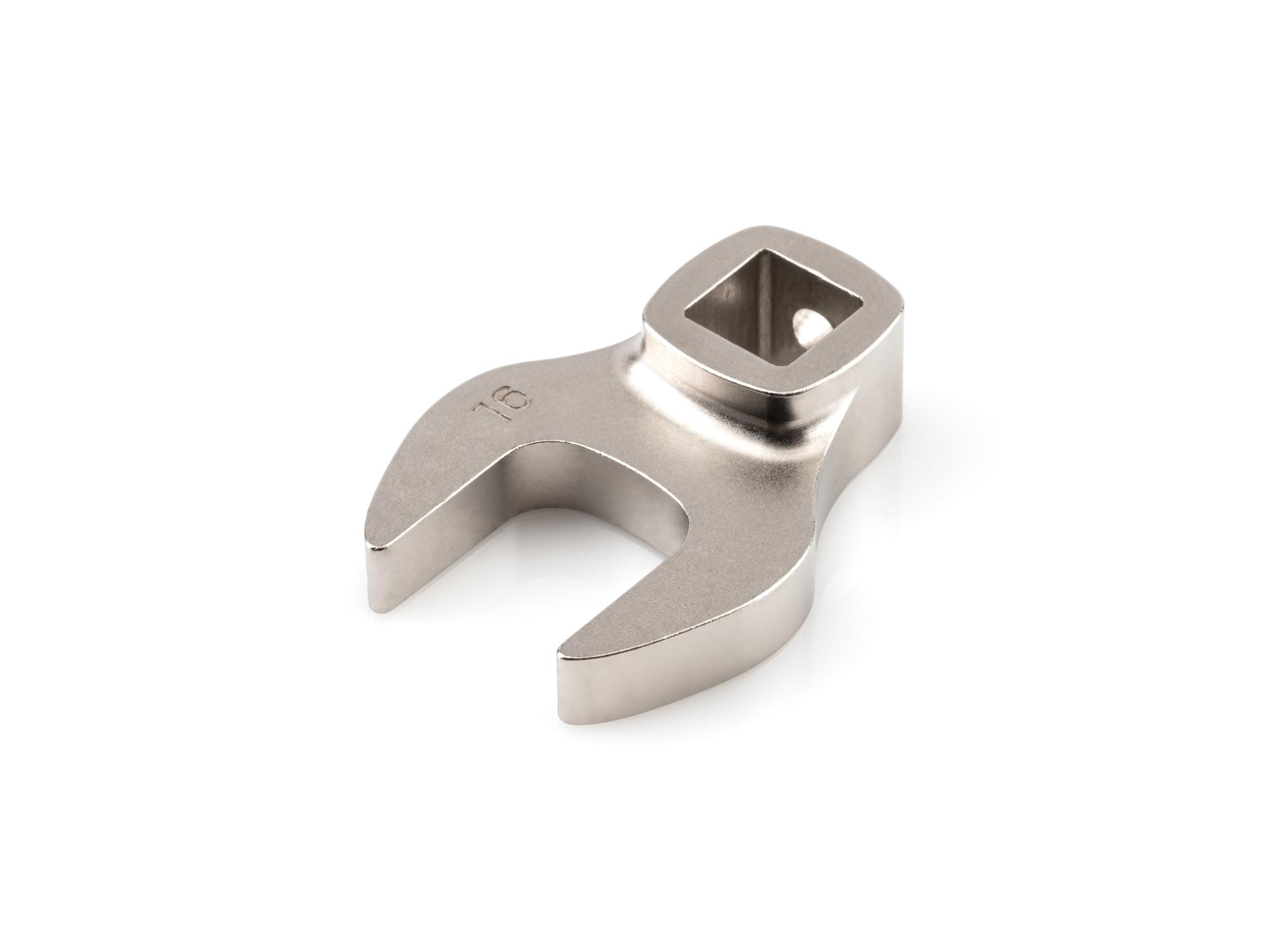 Front-right angle view of Tekton crowfoot wrench. Item #WCF14116