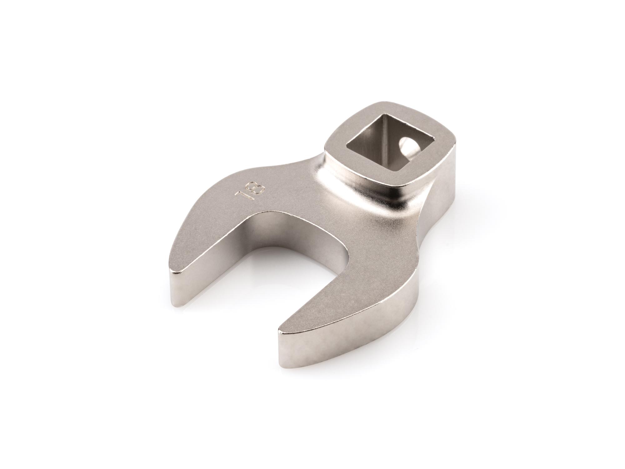 Front-right angle view of Tekton crowfoot wrench. Item #WCF14118
