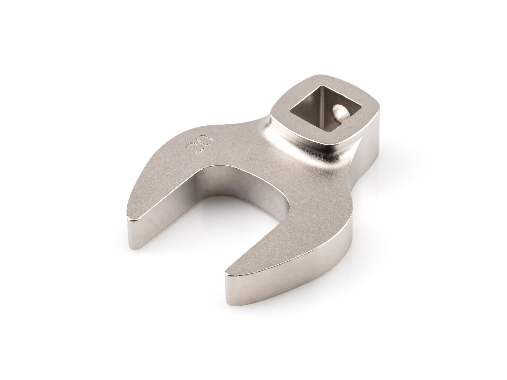 Front-right angle view of Tekton crowfoot wrench. Item #WCF14120