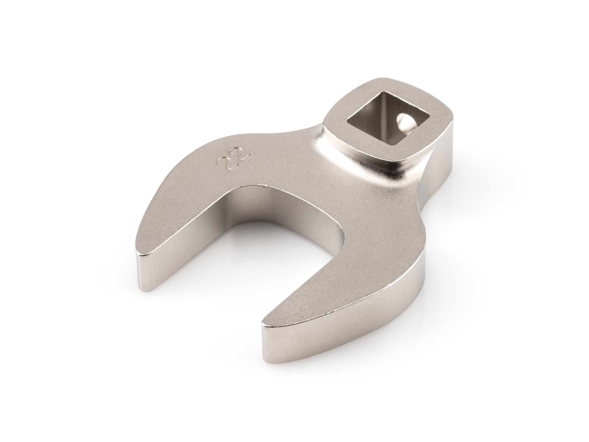 Front-right angle view of Tekton crowfoot wrench. Item #WCF14122