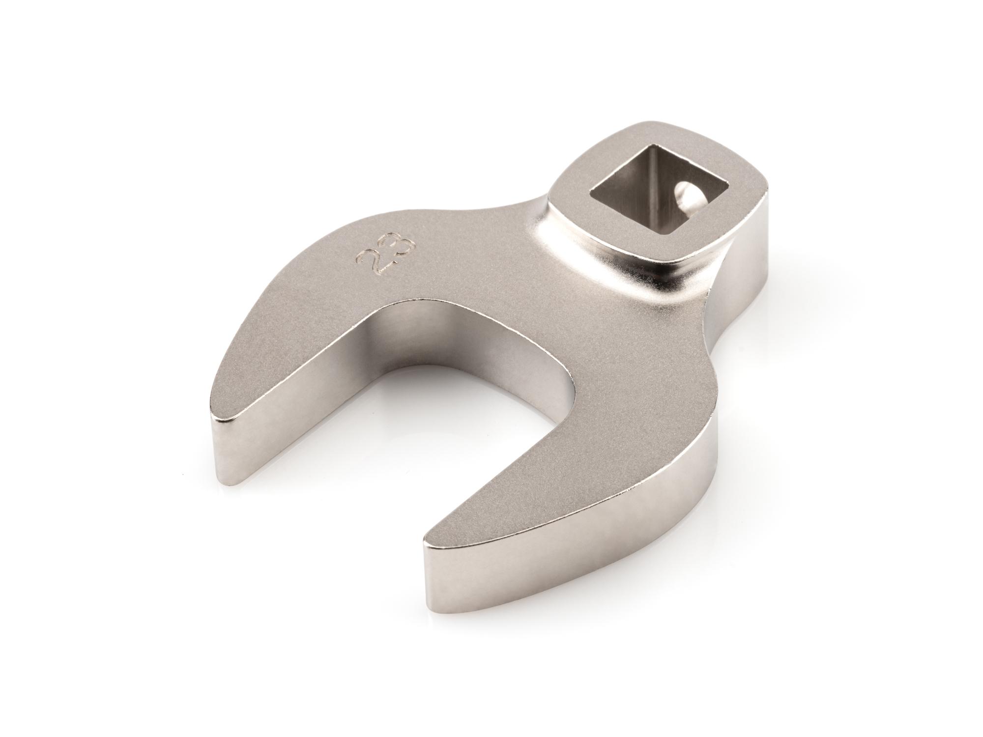 Front-right angle view of Tekton crowfoot wrench. Item #WCF14123