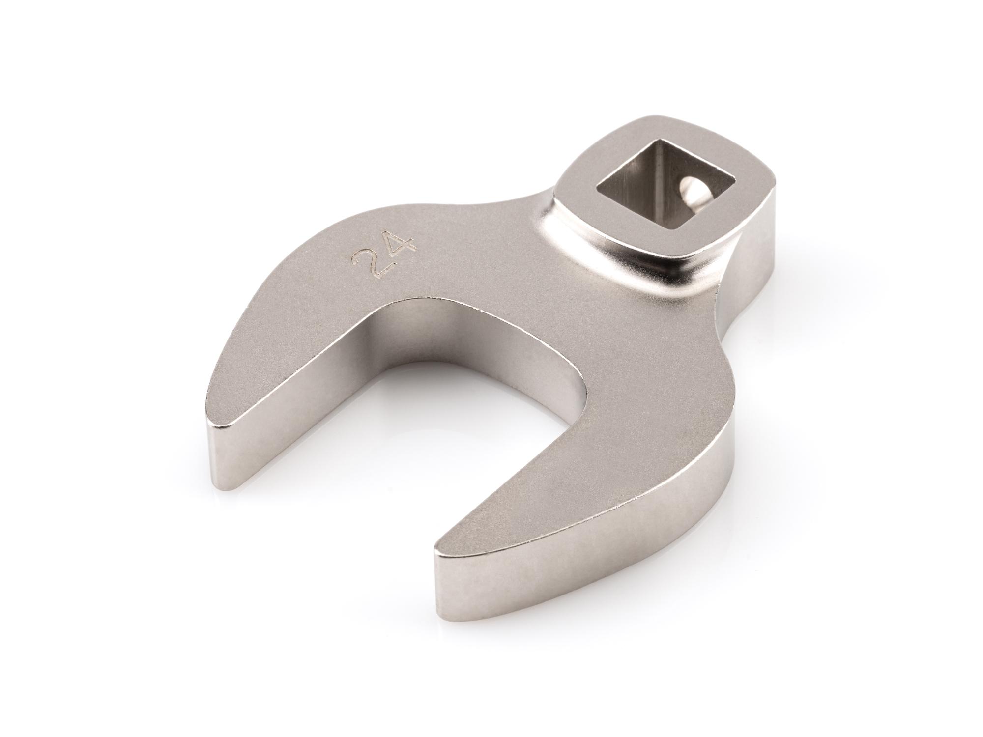 Front-right angle view of Tekton crowfoot wrench. Item #WCF14124