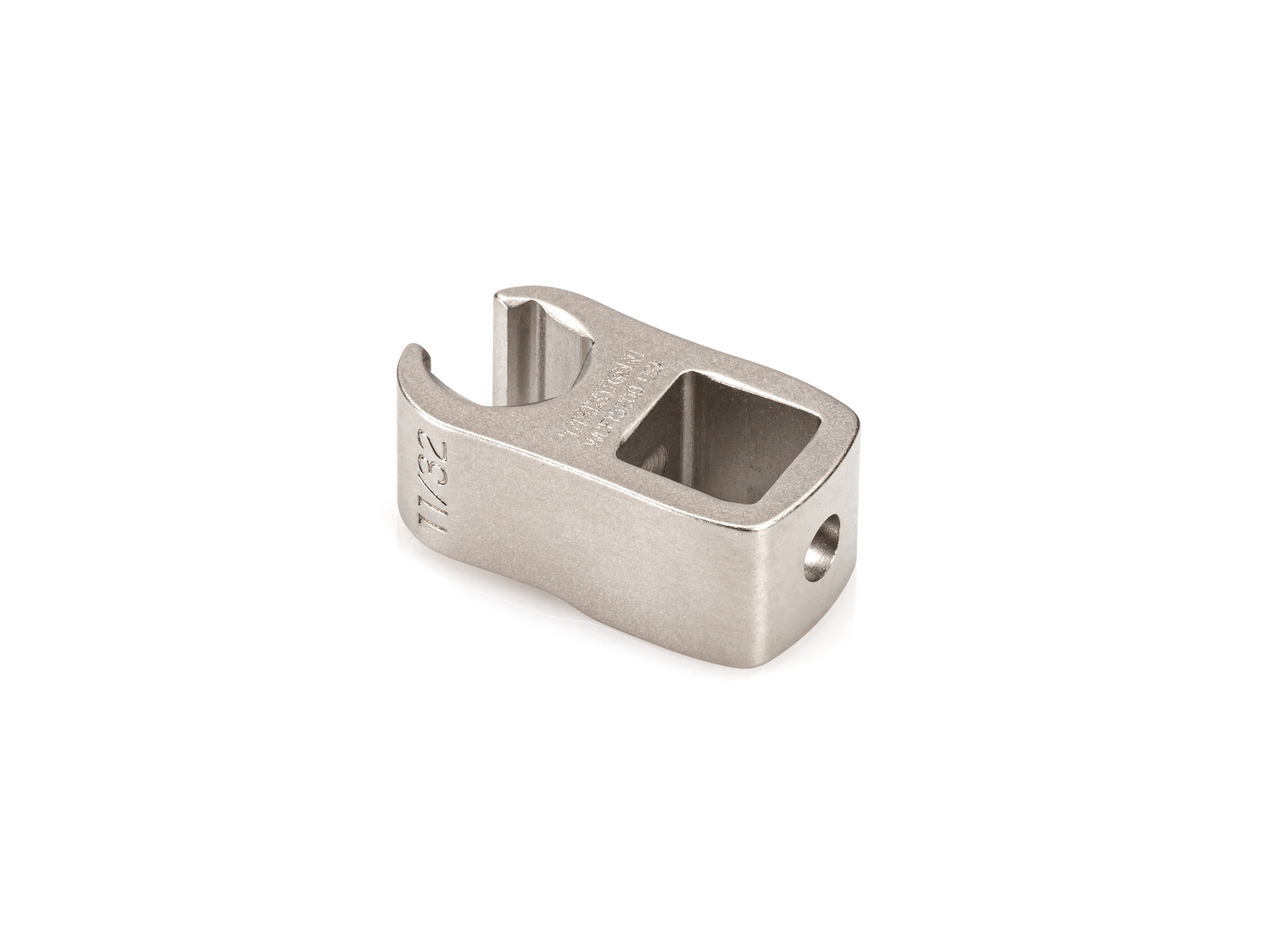 3/8 inch drive x 11/32 Inch 6-point flare nut crowfoot wrench. Use to disconnect brake, fuel, and hydraulic lines without rounding-off fasteners. WCF15209