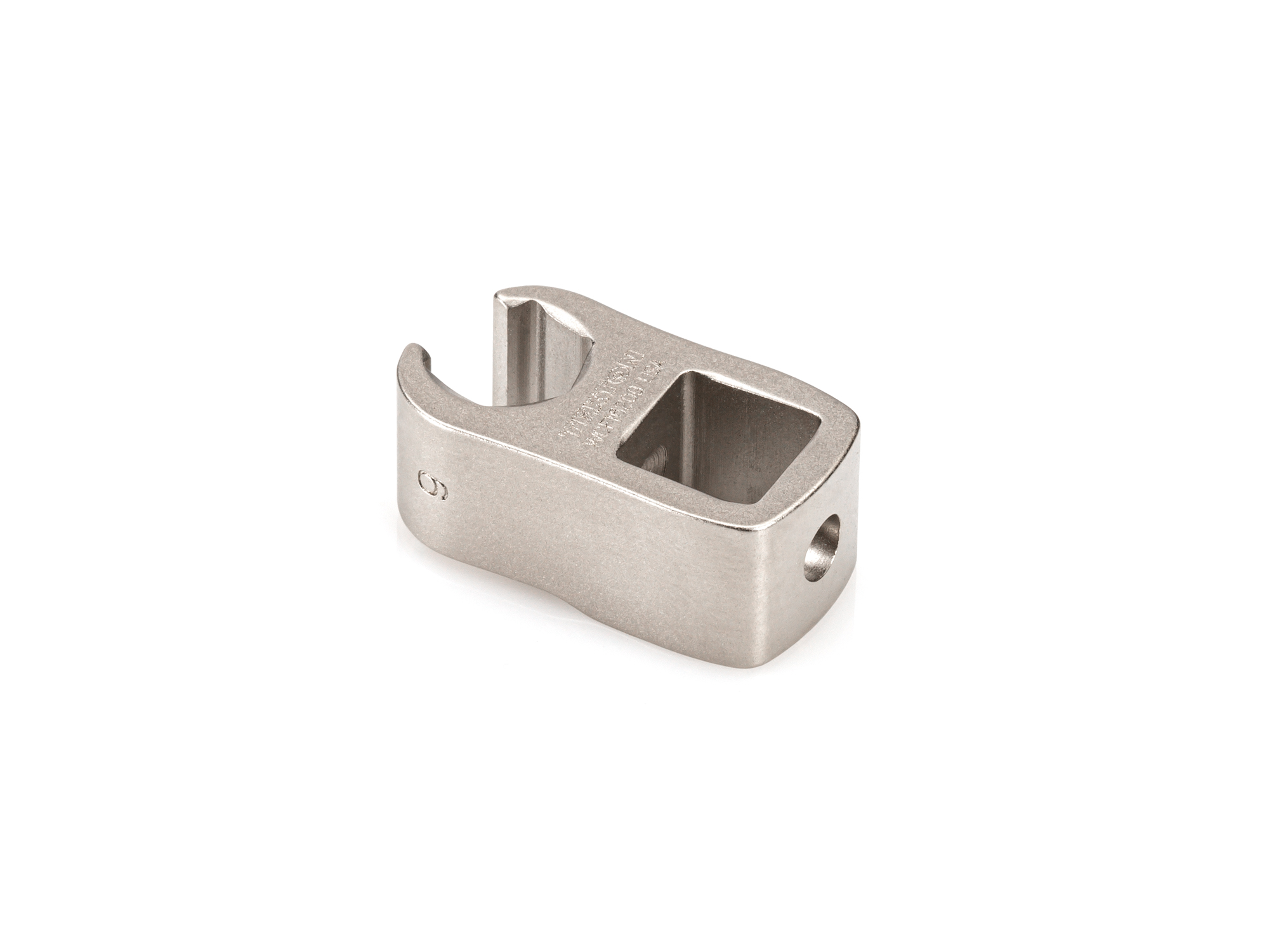 3/8 inch drive x 9 mm 6-point flare nut crowfoot wrench. Use to disconnect brake, fuel, and hydraulic lines without rounding-off fasteners. WCF16209