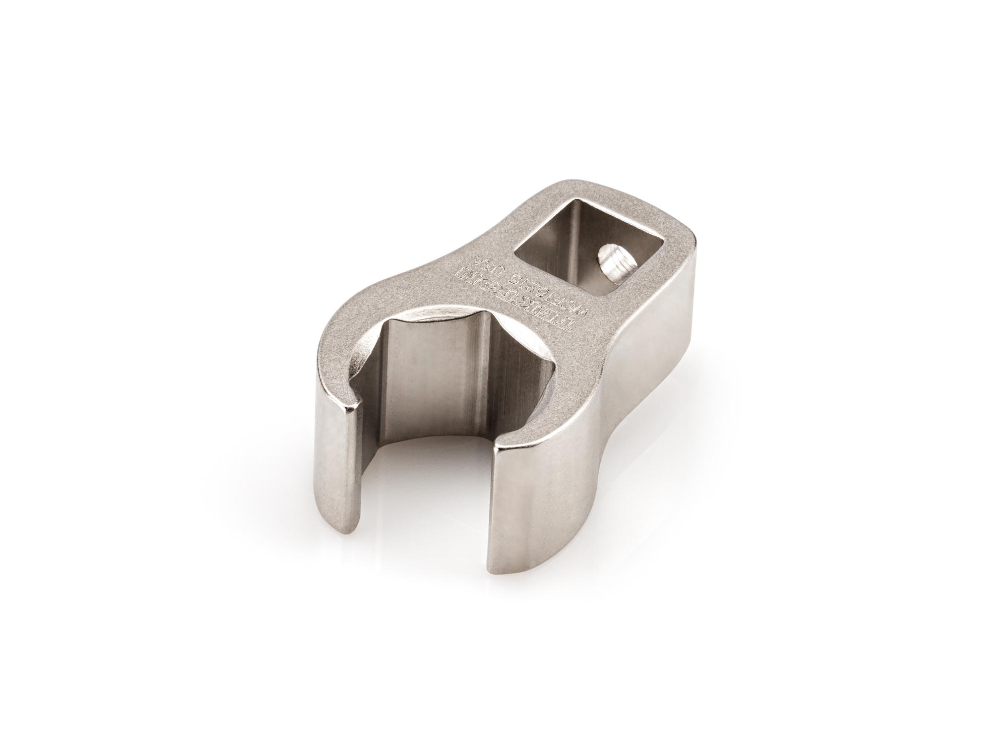 Front-right angle view of Tekton crowfoot wrench. Item #WCF16215