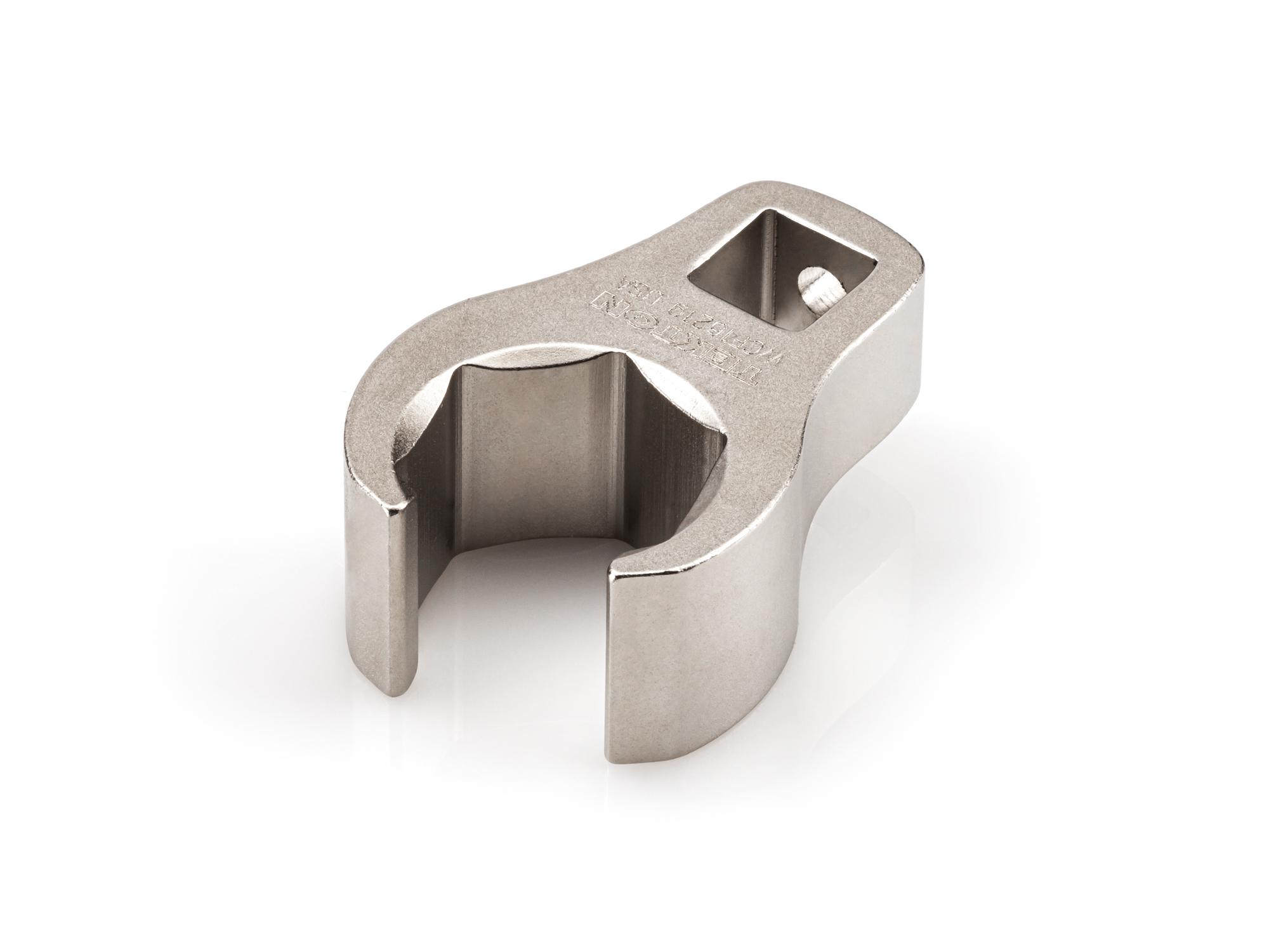 Front-right angle view of Tekton crowfoot wrench. Item #WCF16219