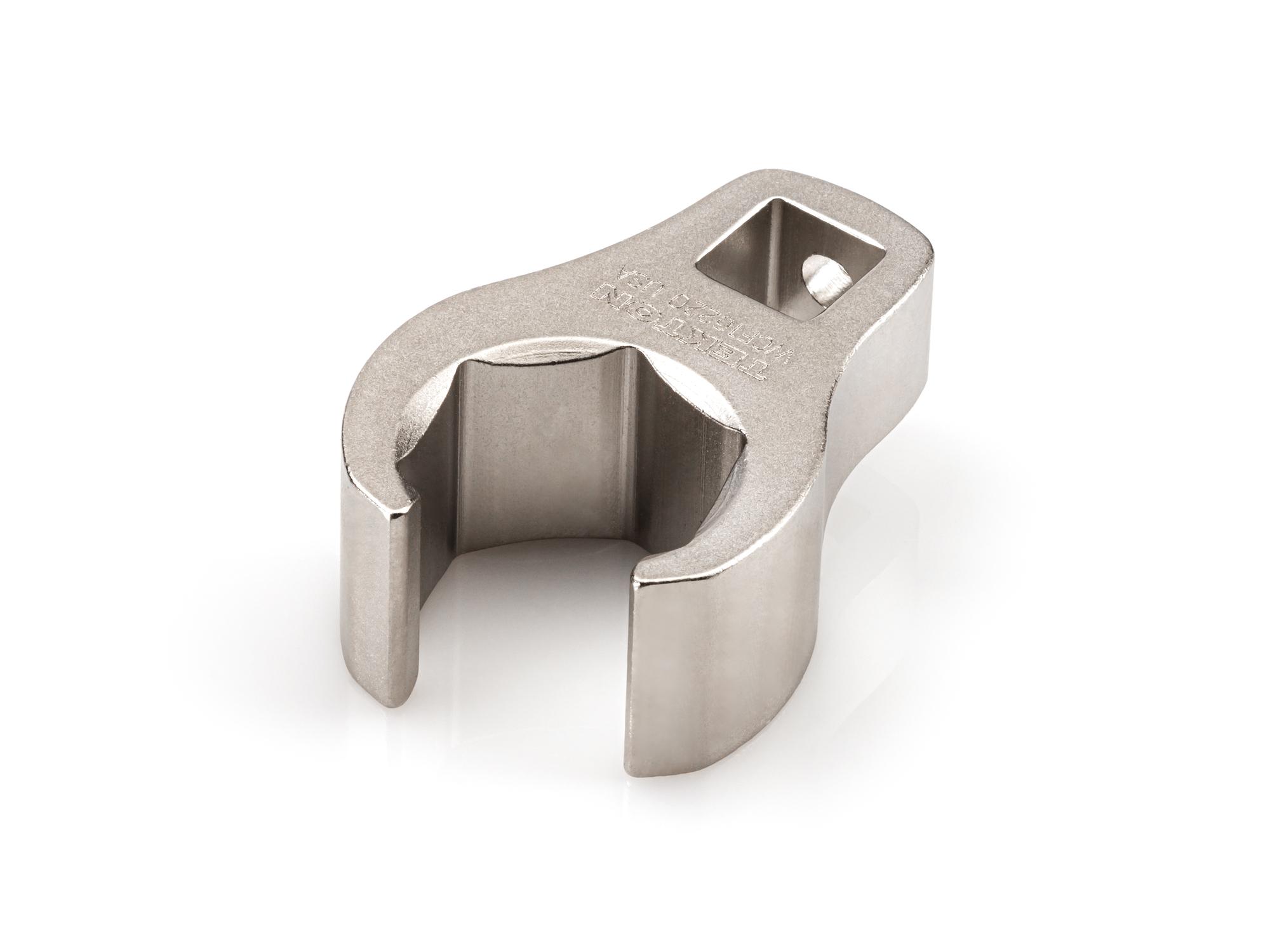 Front-right angle view of Tekton crowfoot wrench. Item #WCF16220