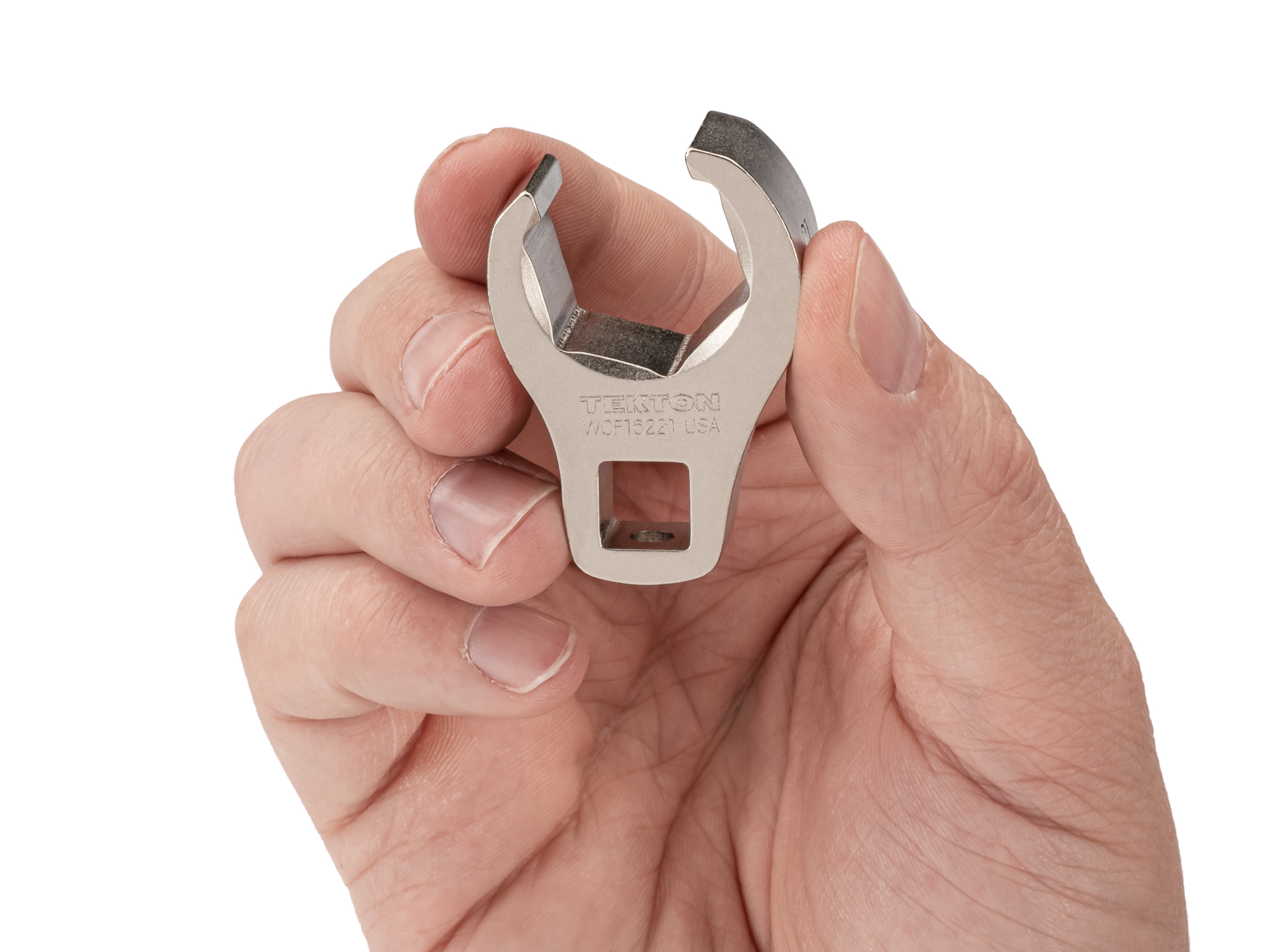 3/8 inch drive x 21 mm 6-point flare nut crowfoot wrench. Use to disconnect brake, fuel, and hydraulic lines without rounding-off fasteners. WCF16221