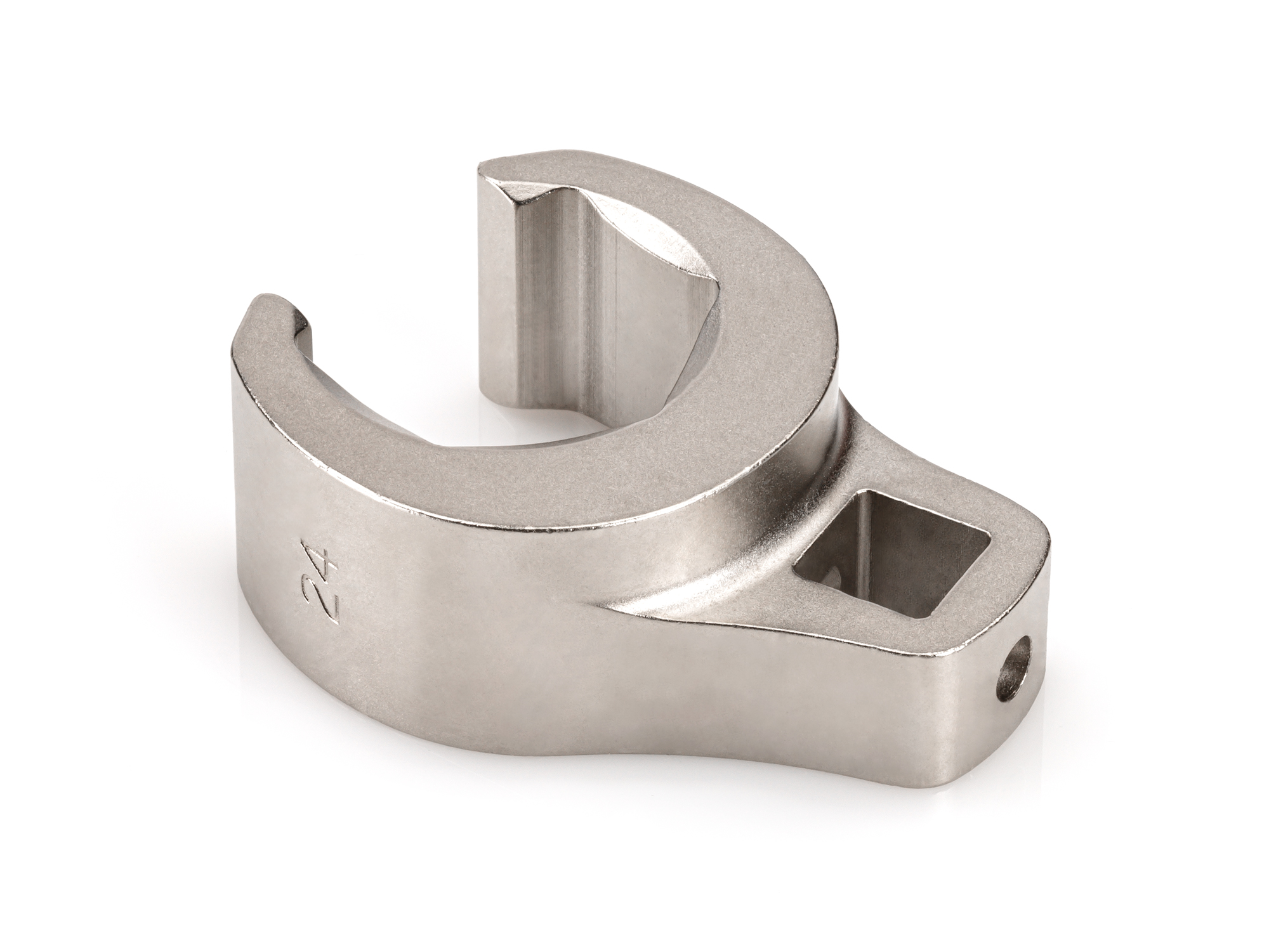 3/8 inch drive x 24 mm 6-point flare nut crowfoot wrench. Use to disconnect brake, fuel, and hydraulic lines without rounding-off fasteners. WCF16224