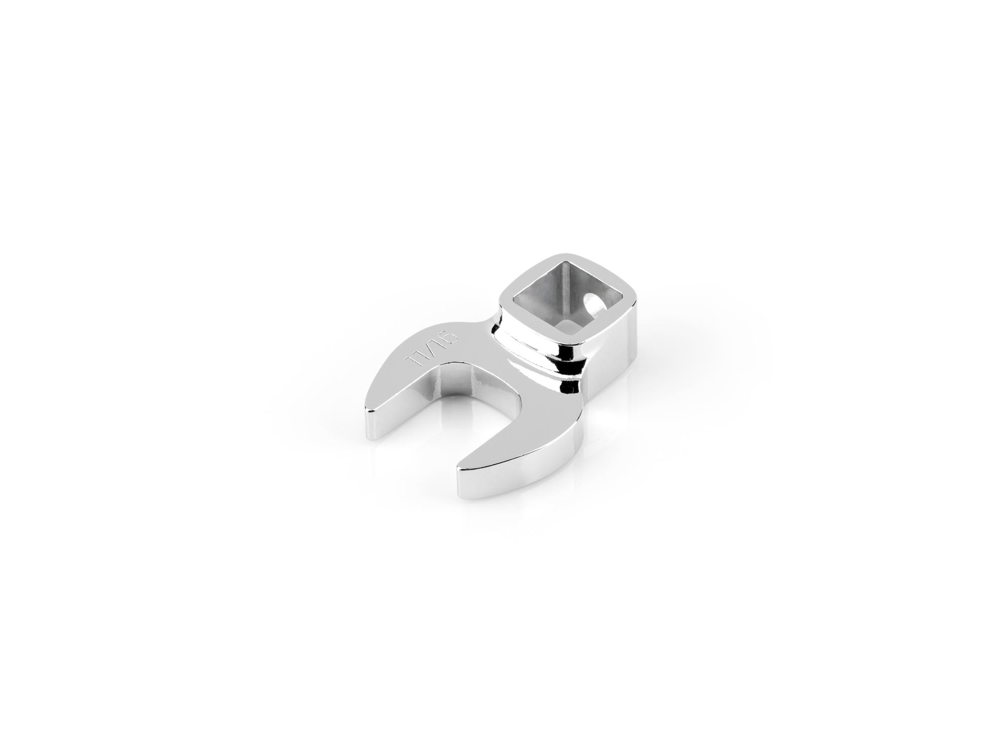 Front-right angle view of Tekton crowfoot wrench. Item #WCF23017
