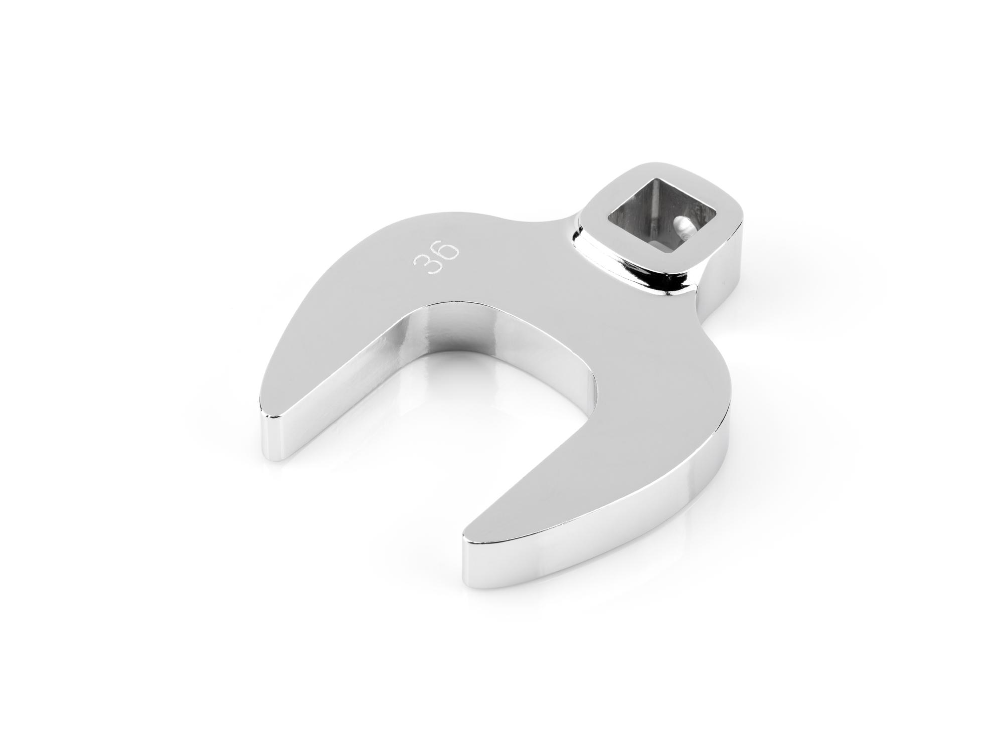 Front-right angle view of Tekton crowfoot wrench. Item #WCF24036