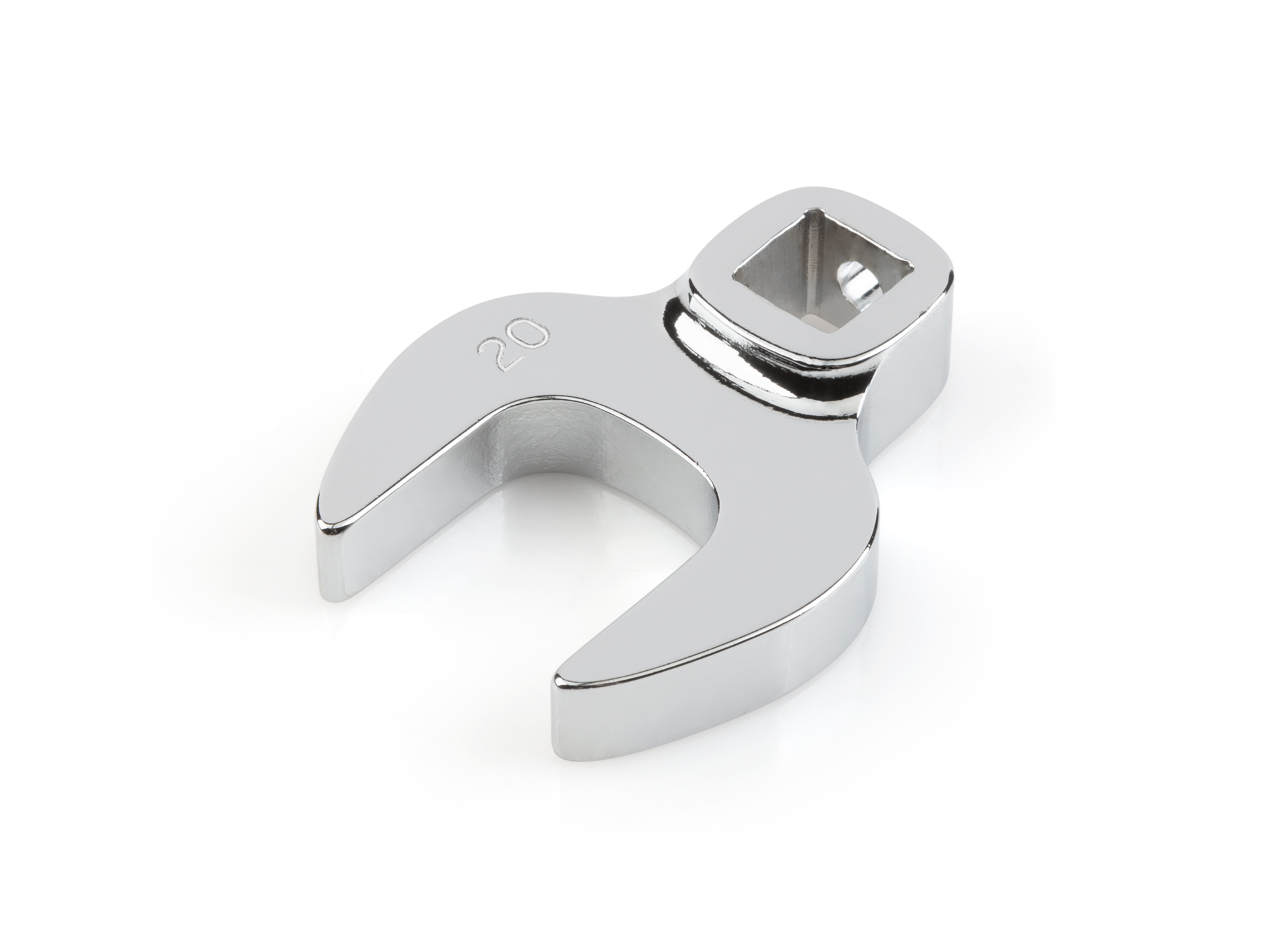 3/8 inch drive 20 mm (Metric) crowfoot wrench. Made in USA. Lean design for best access. WCF14020.