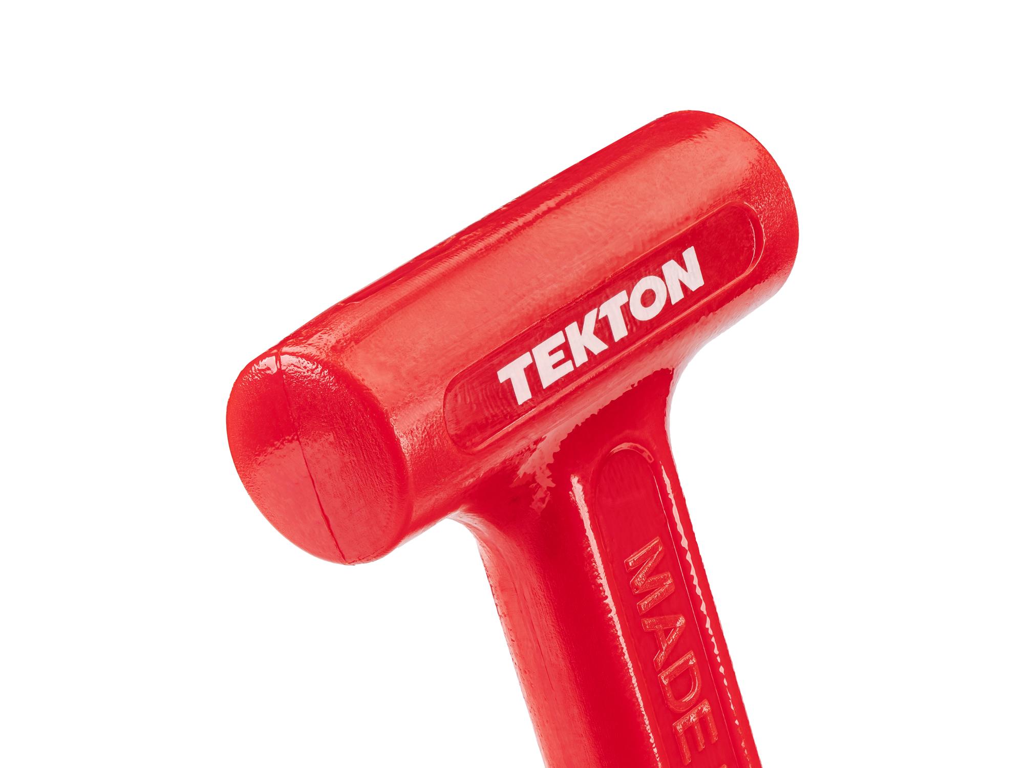 Closeup view of Tekton dead blow hammer. Item #HDB30008