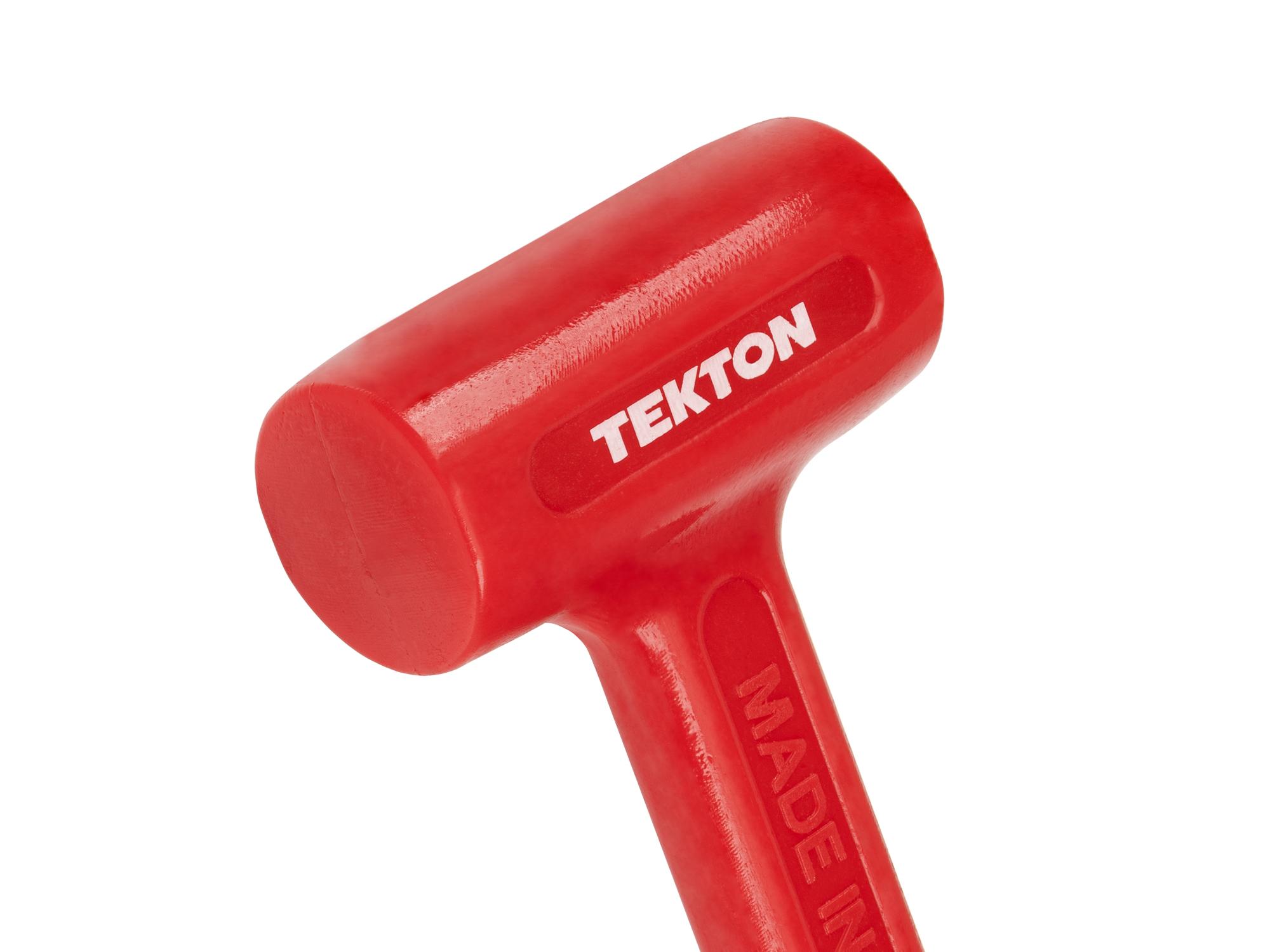 Closeup view of Tekton dead blow hammer. Item #HDB30013