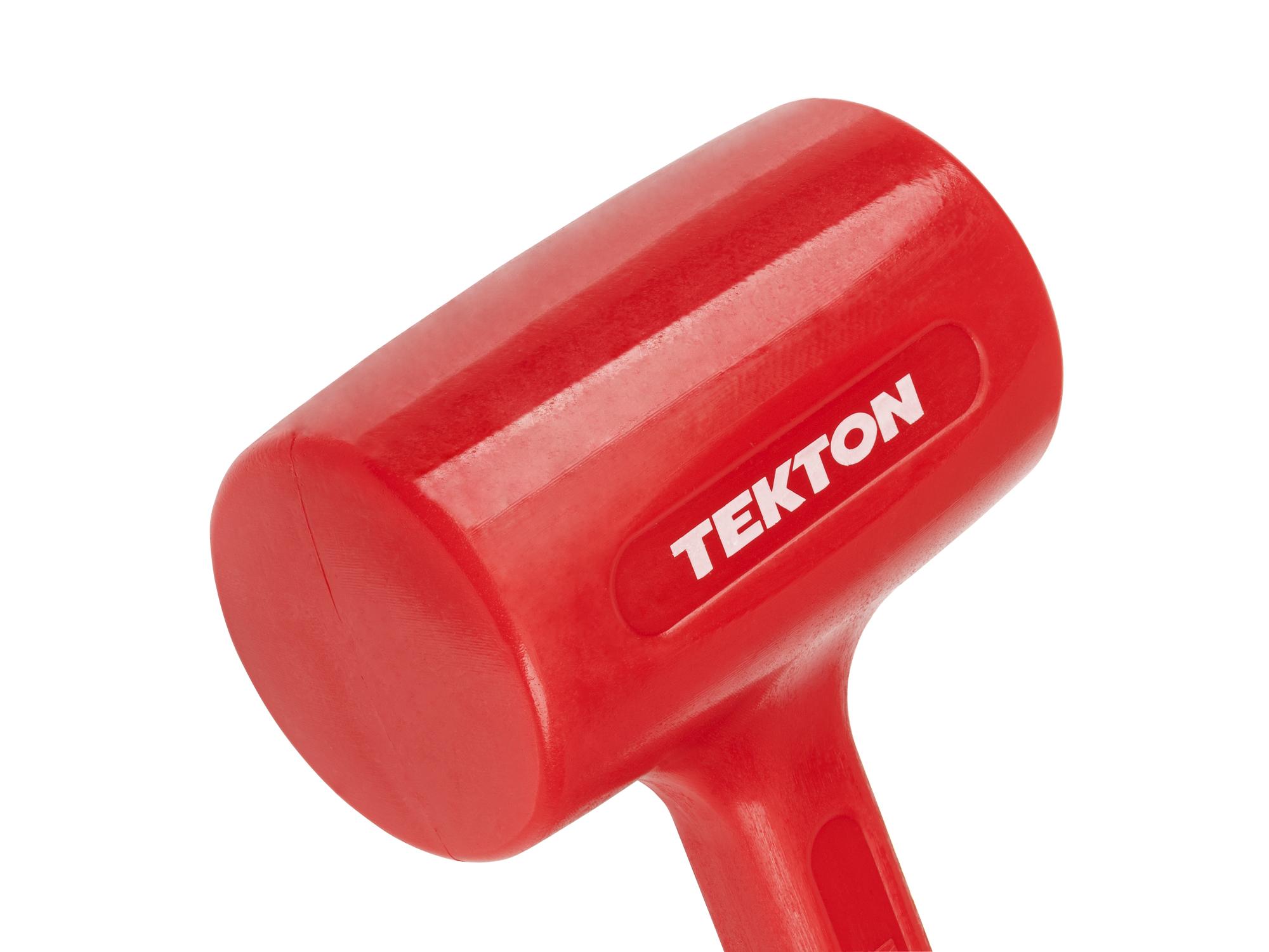 Closeup view of Tekton dead blow hammer. Item #HDB30039