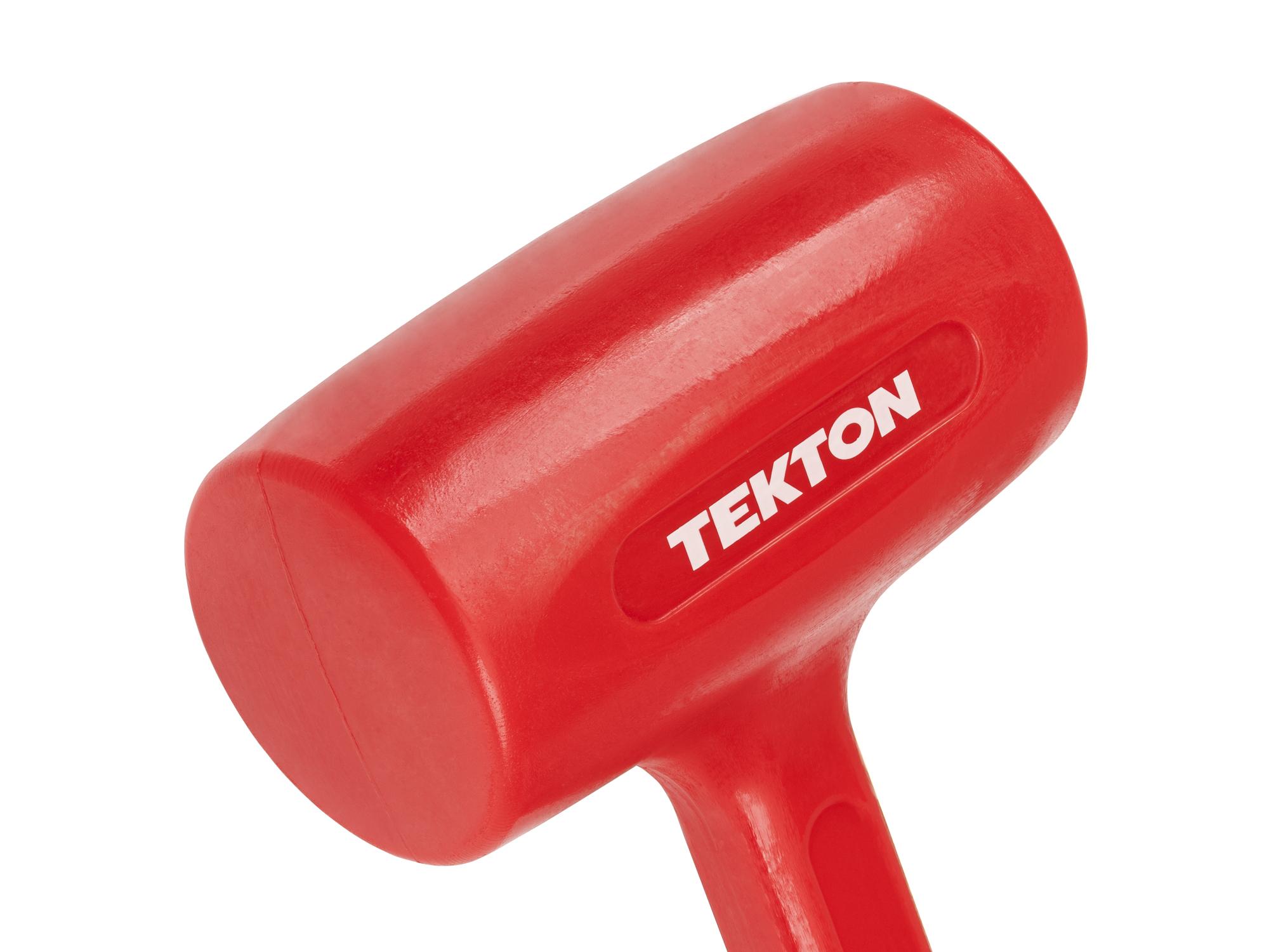 Closeup view of Tekton dead blow hammer. Item #HDB30045