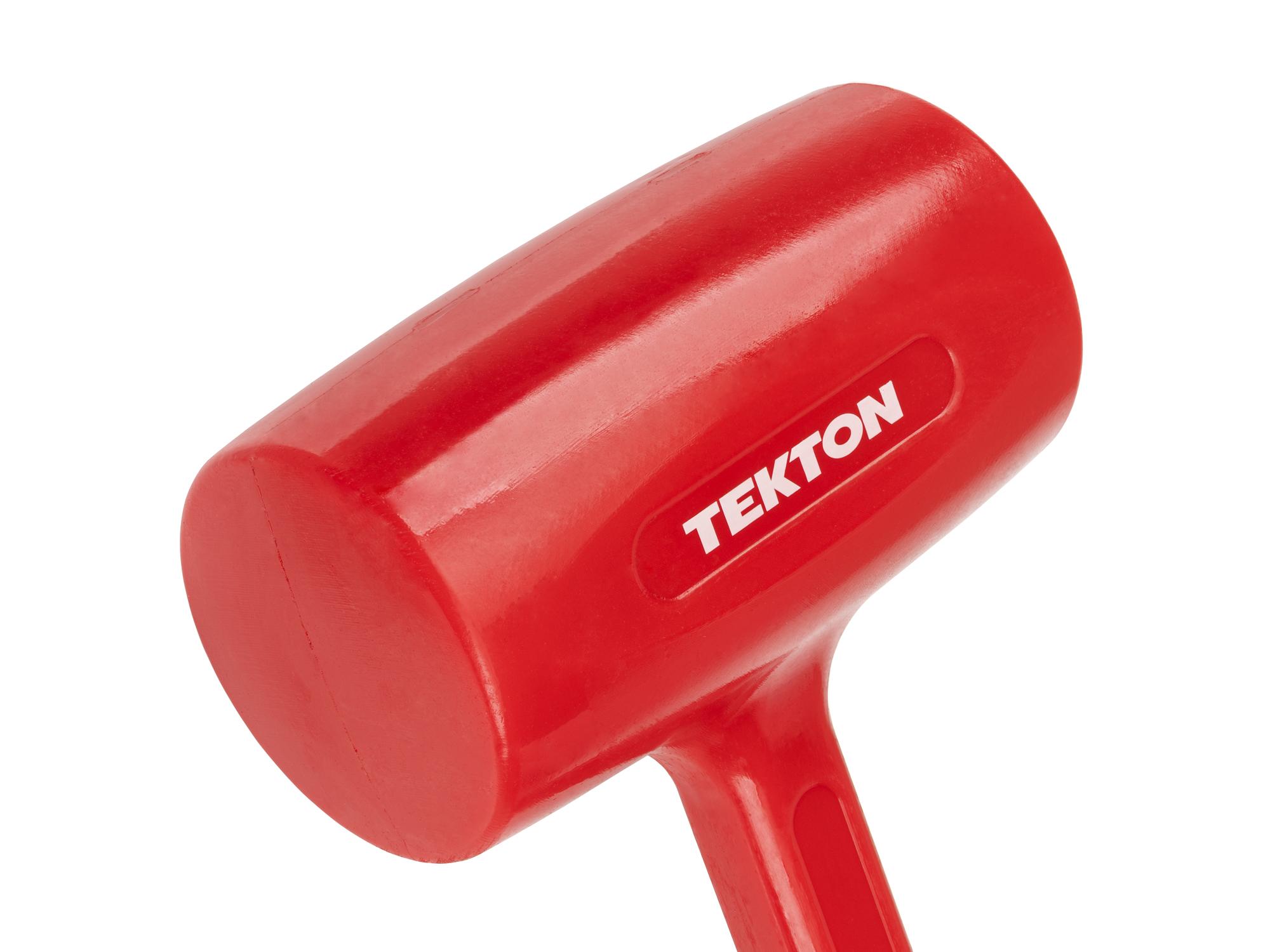 Closeup view of Tekton dead blow hammer. Item #HDB30053